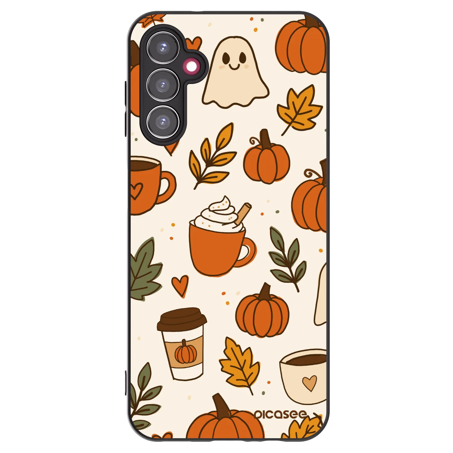 Picasee fekete szilikon tok az alábbi mobiltelefonokra Samsung Galaxy A14 5G A146P - Fall vibes