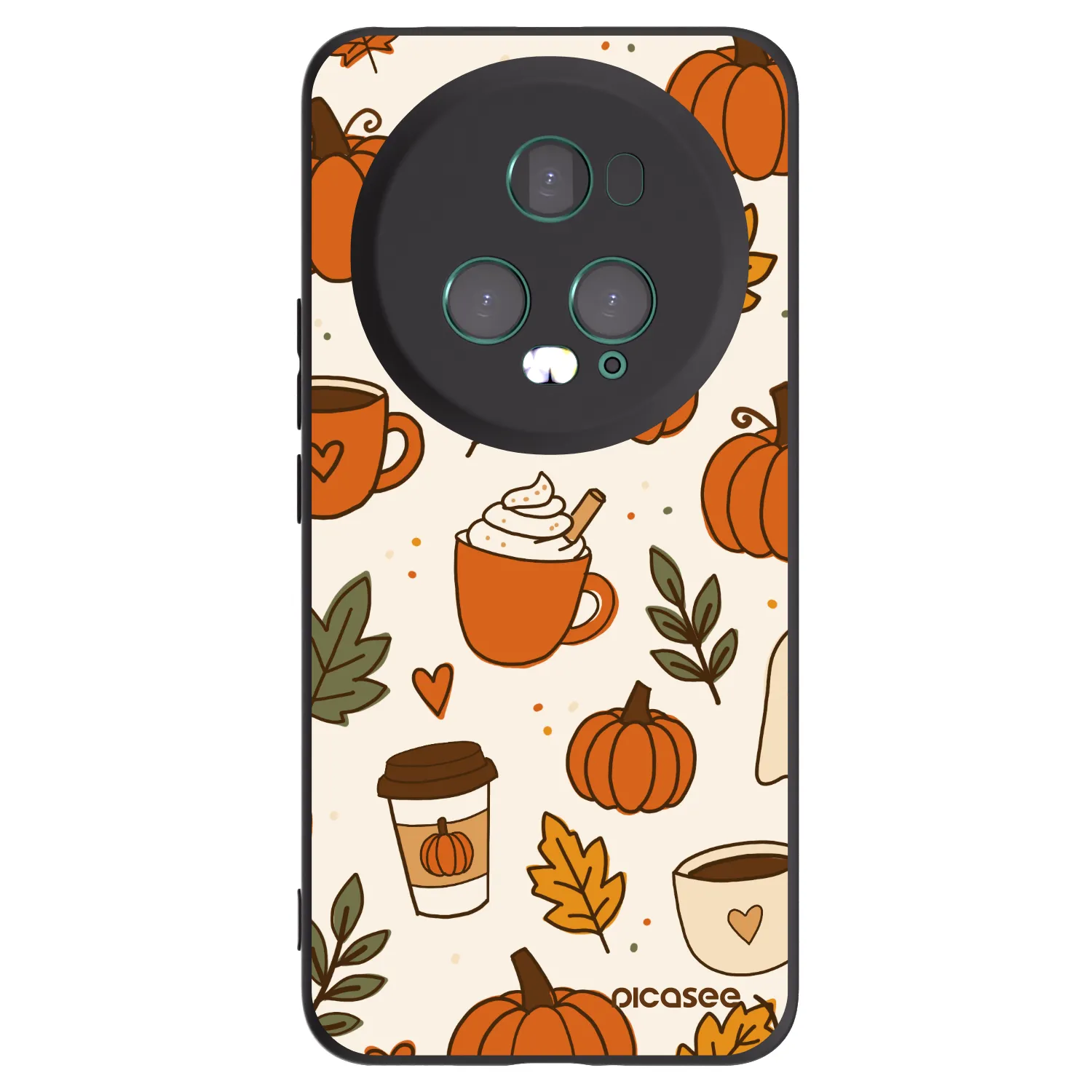 Picasee fekete szilikon tok az alábbi mobiltelefonokra Honor Magic5 Pro - Fall vibes