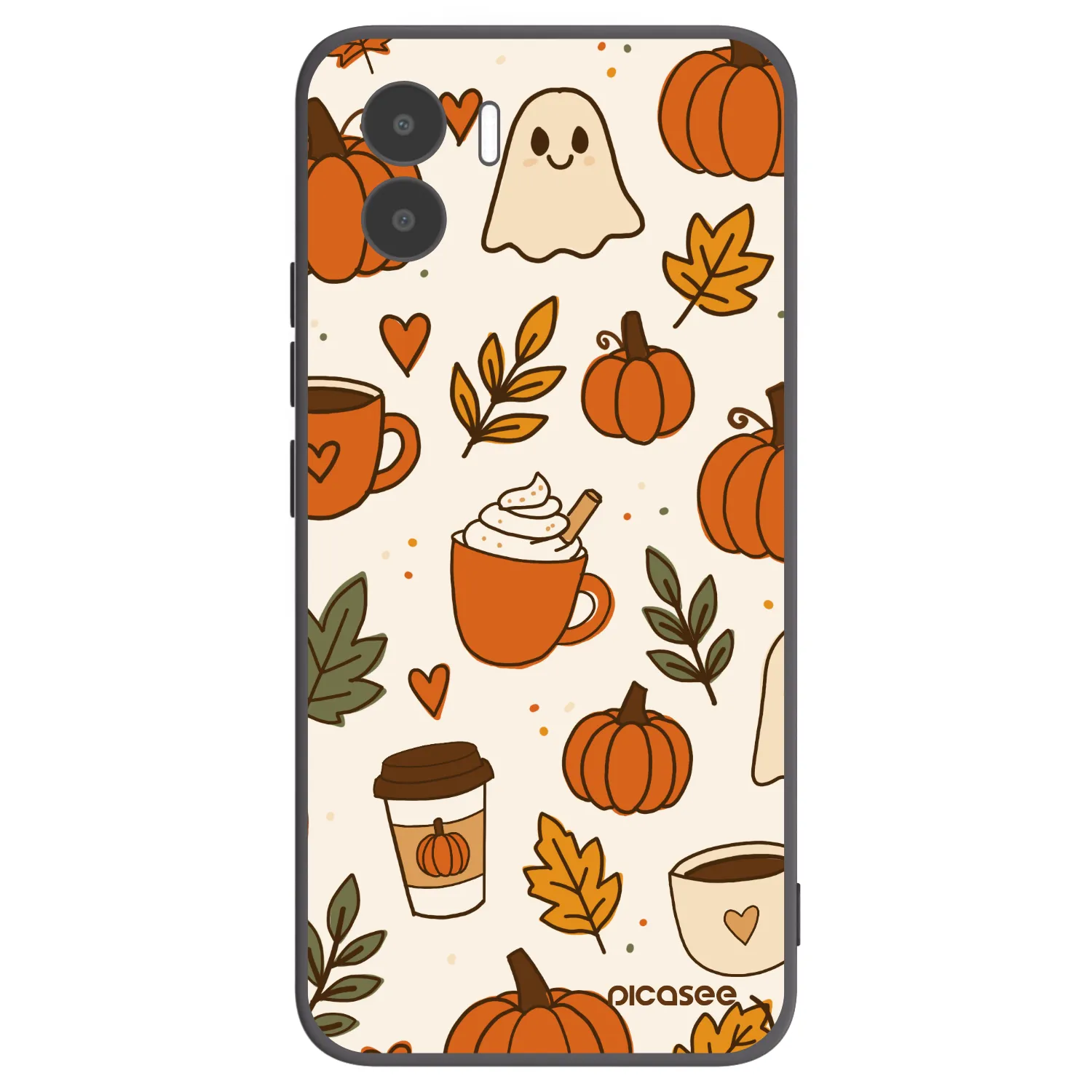 Picasee fekete szilikon tok az alábbi mobiltelefonokra Xiaomi Redmi A2 - Fall vibes