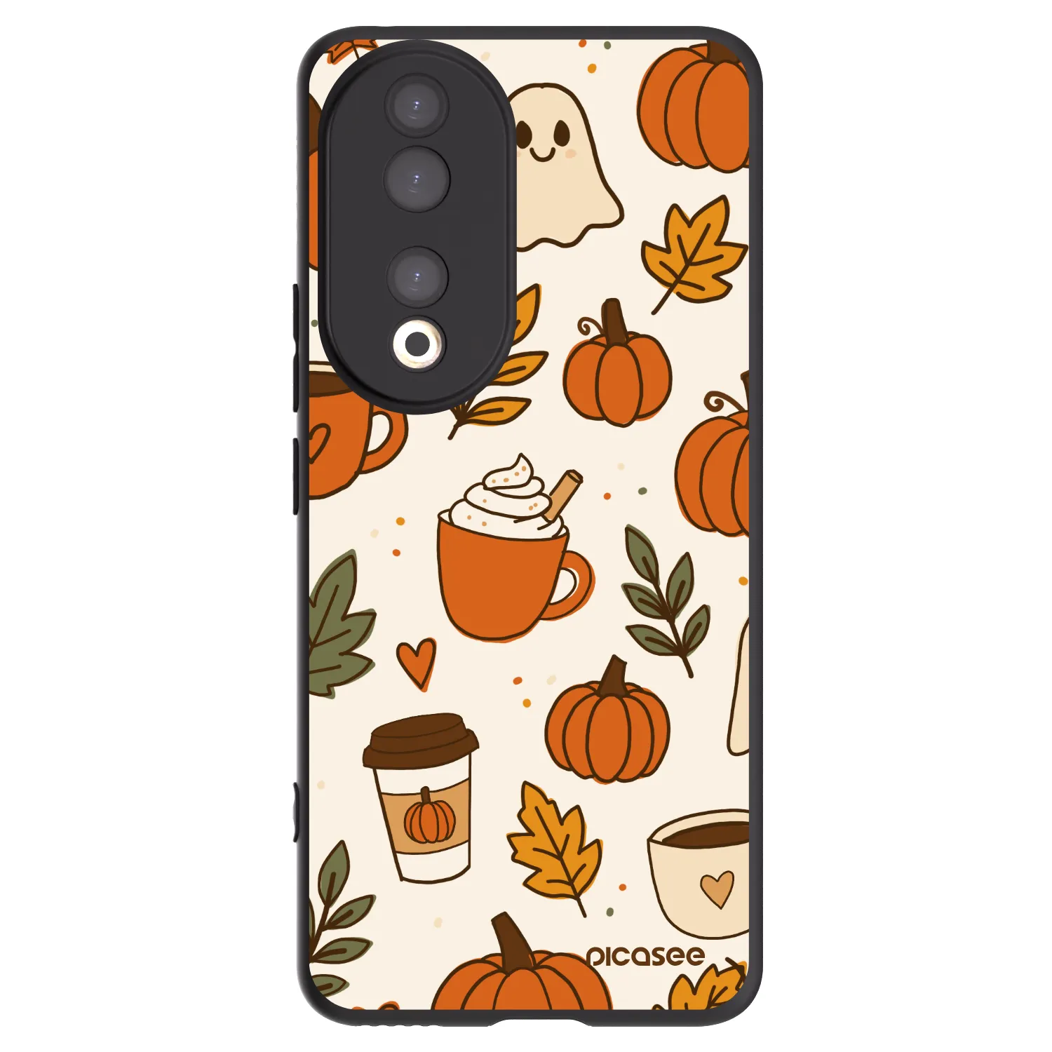 Picasee fekete szilikon tok az alábbi mobiltelefonokra Honor 90 5G - Fall vibes