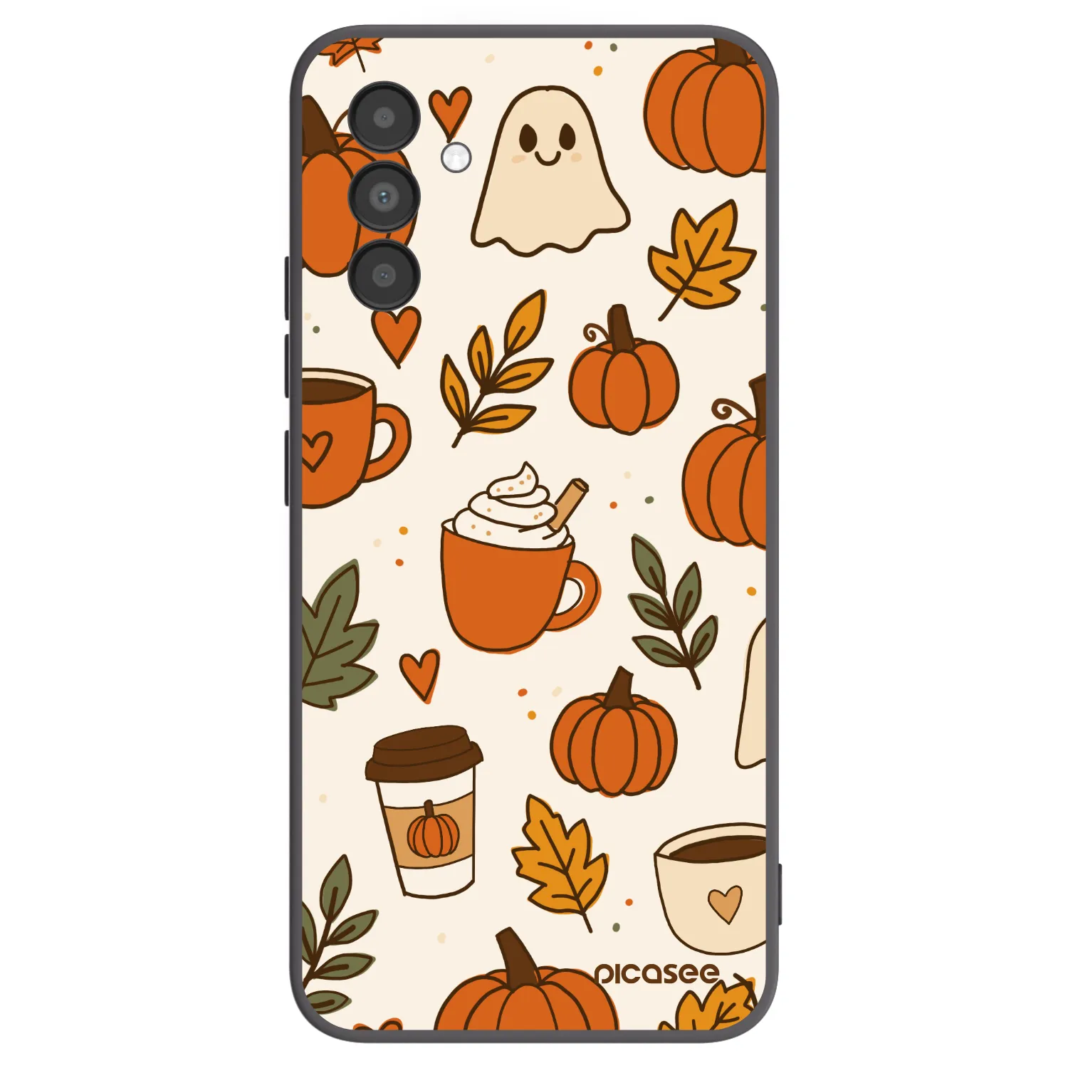 Picasee fekete szilikon tok az alábbi mobiltelefonokra Samsung Galaxy A04s A047F - Fall vibes