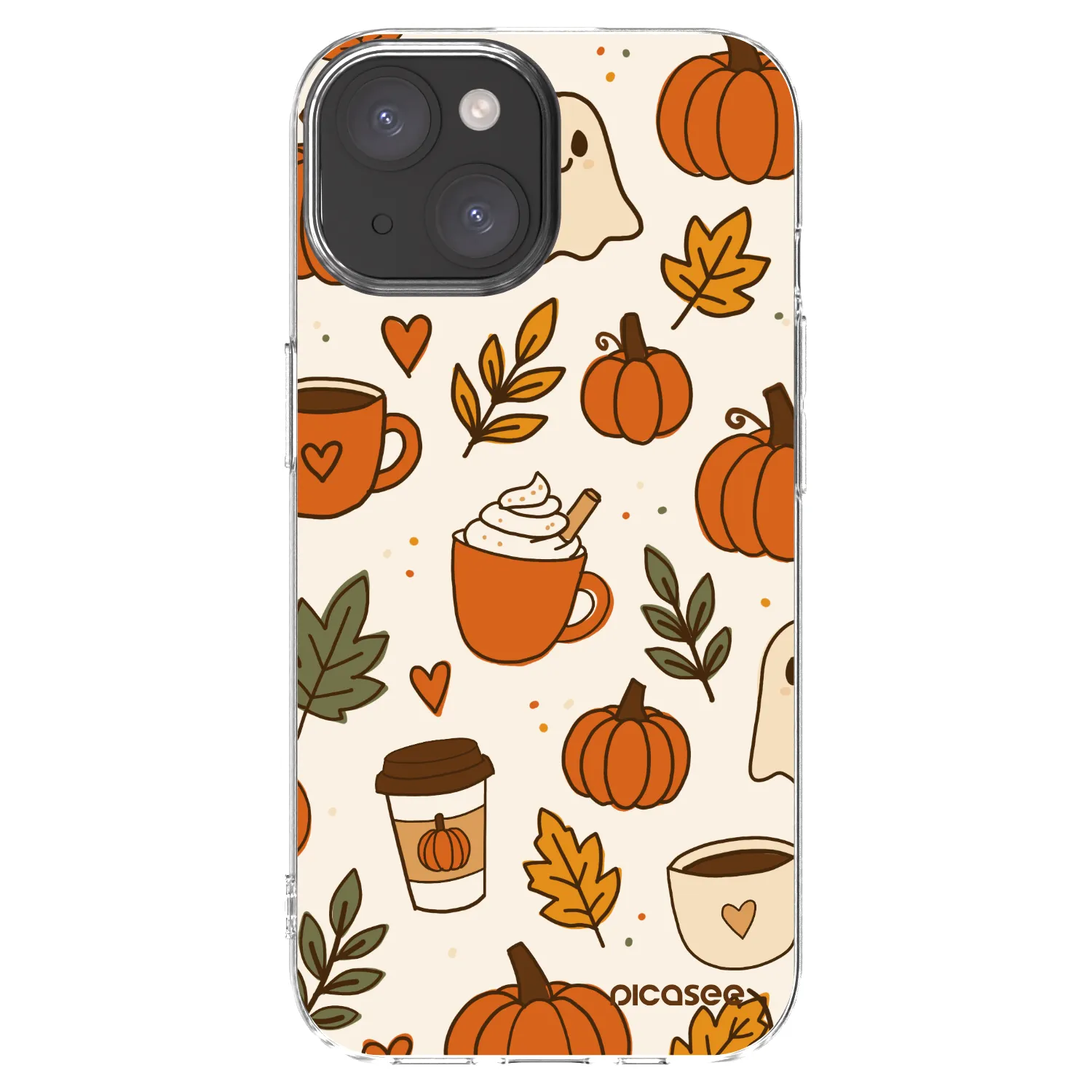 Picasee átlátszó szilikon tok az alábbi mobiltelefonokra Apple iPhone 15 - Fall vibes