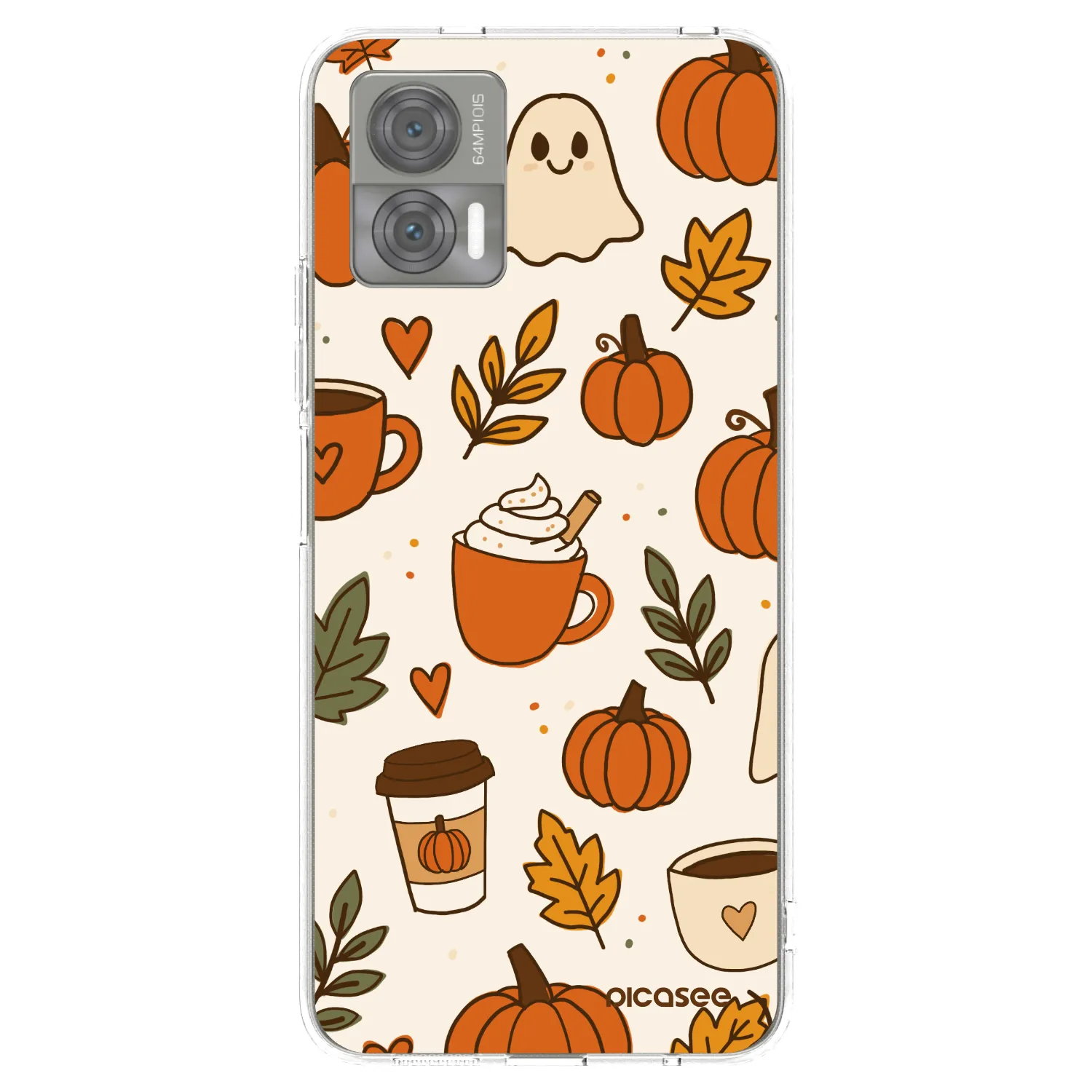 Picasee átlátszó szilikon tok az alábbi mobiltelefonokra Motorola Edge 30 Neo - Fall vibes