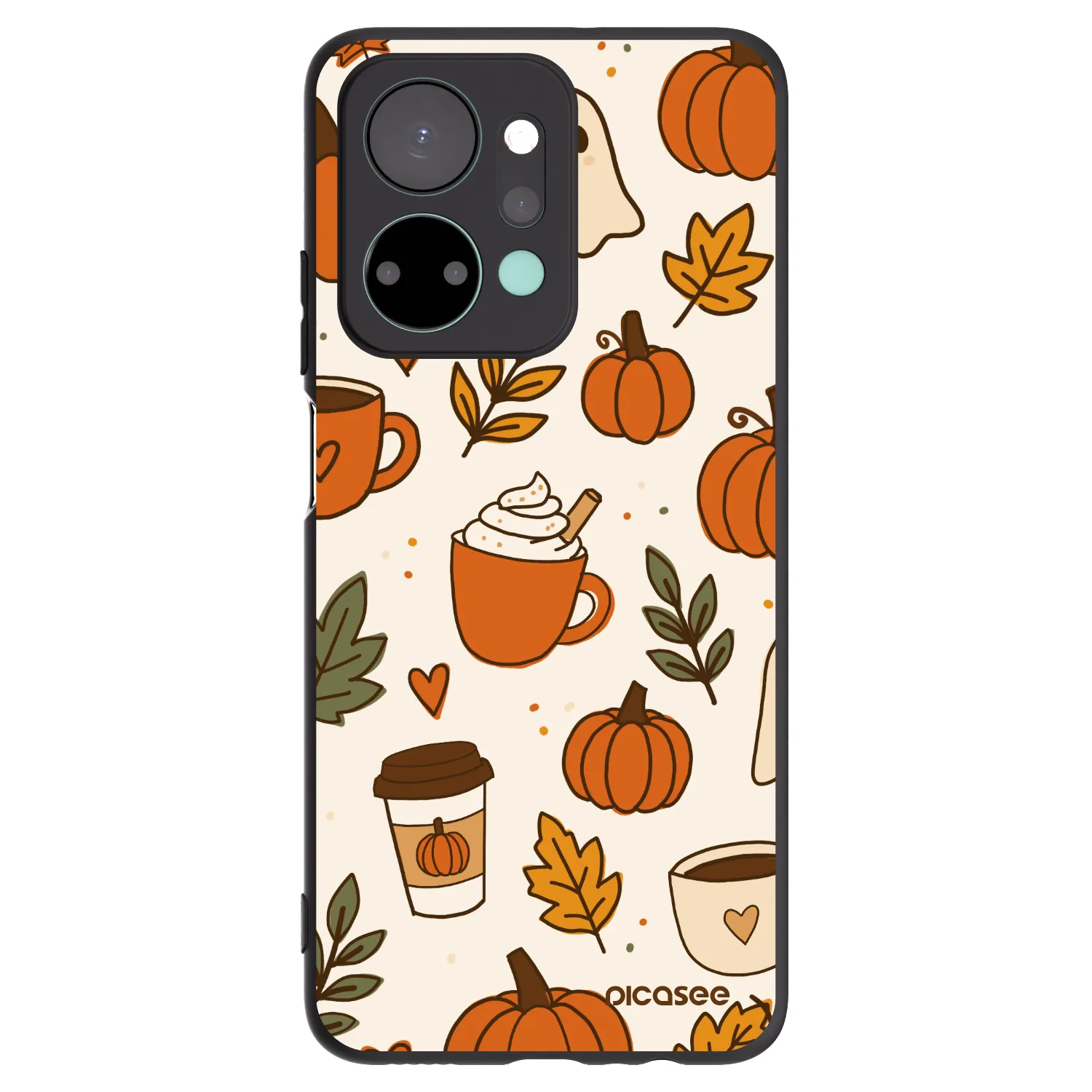 Picasee fekete szilikon tok az alábbi mobiltelefonokra Honor X7a - Fall vibes