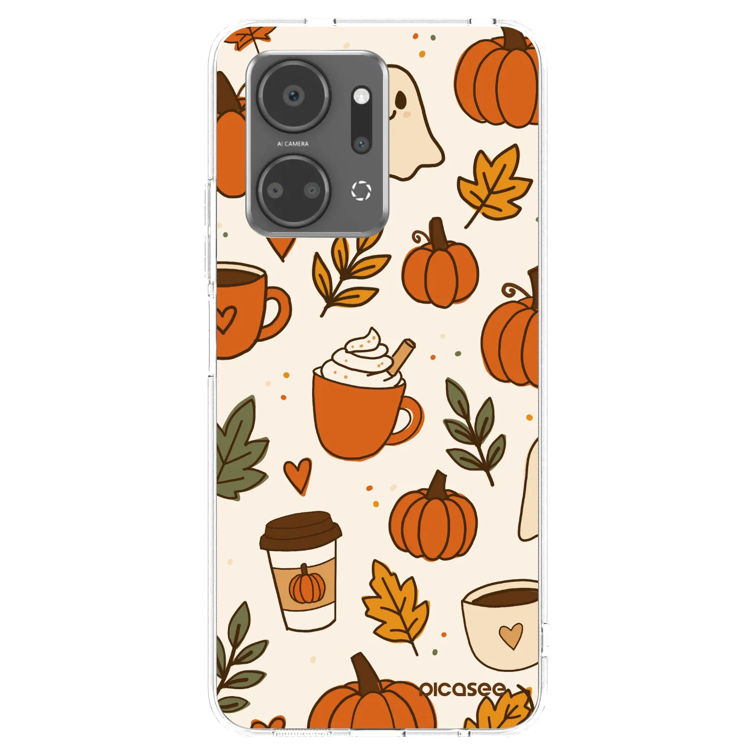 Picasee átlátszó szilikon tok az alábbi mobiltelefonokra Honor X7a - Fall vibes