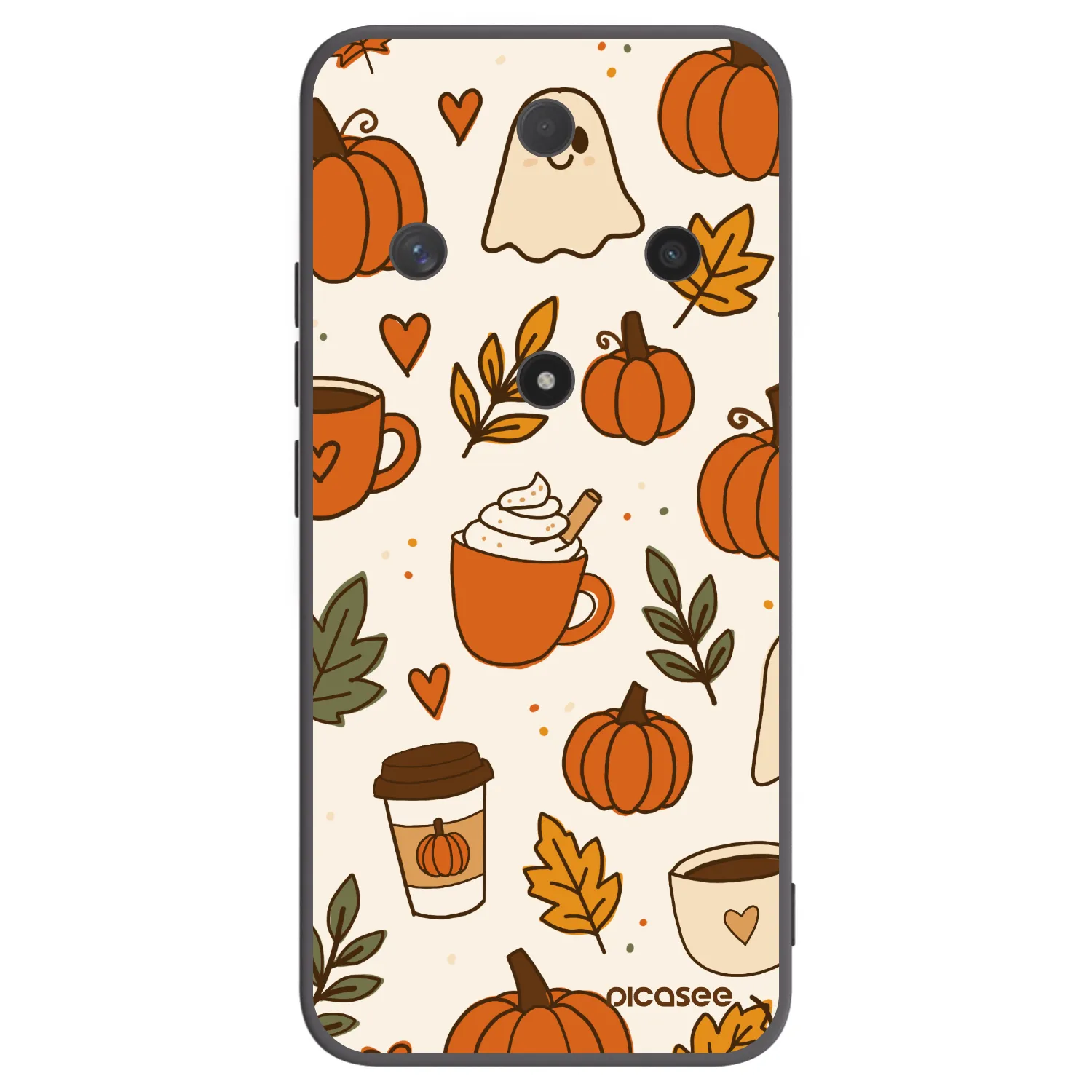Picasee fekete szilikon tok az alábbi mobiltelefonokra Honor Magic6 Lite 5G - Fall vibes