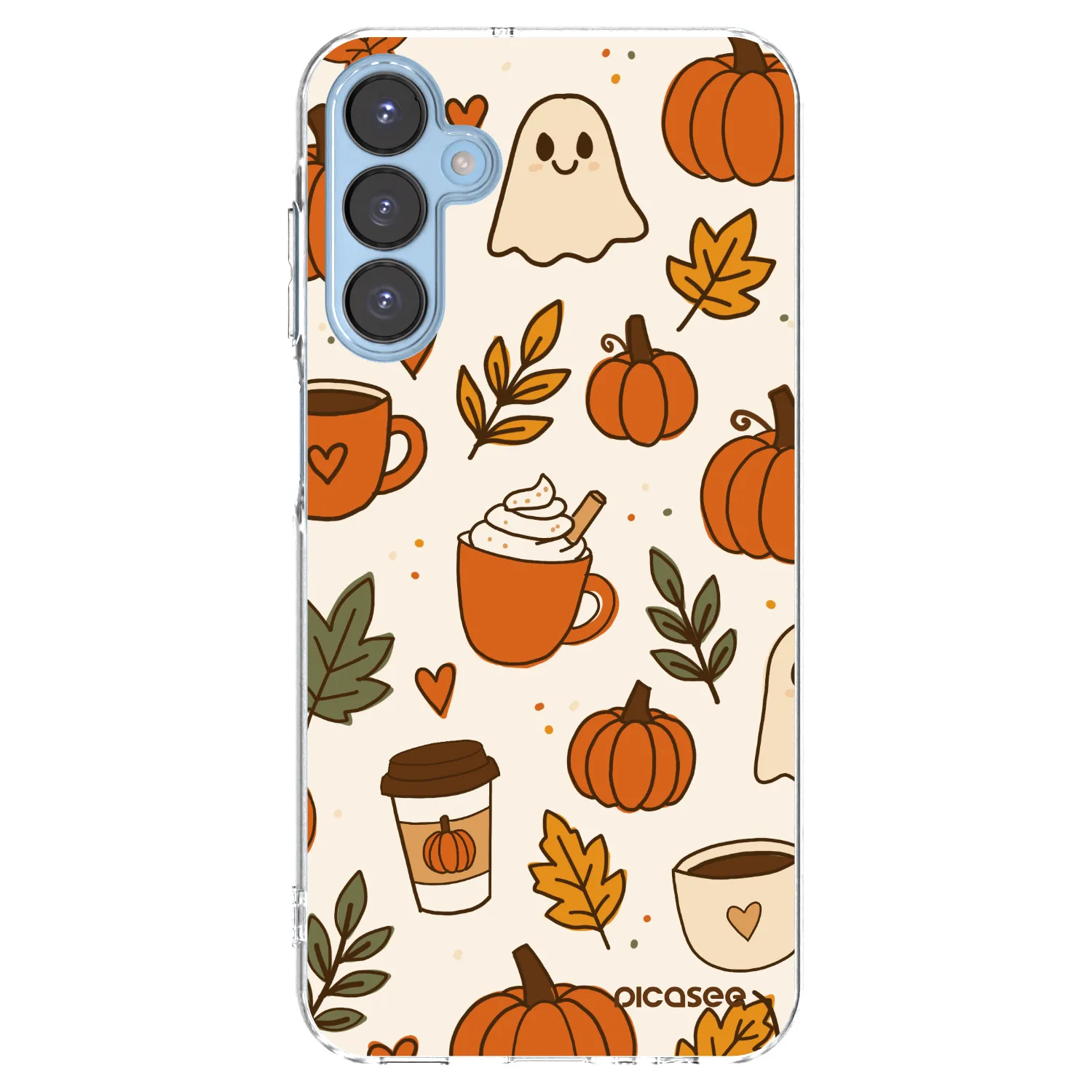 Picasee átlátszó szilikon tok az alábbi mobiltelefonokra Samsung Galaxy A15 A156B 5G - Fall vibes