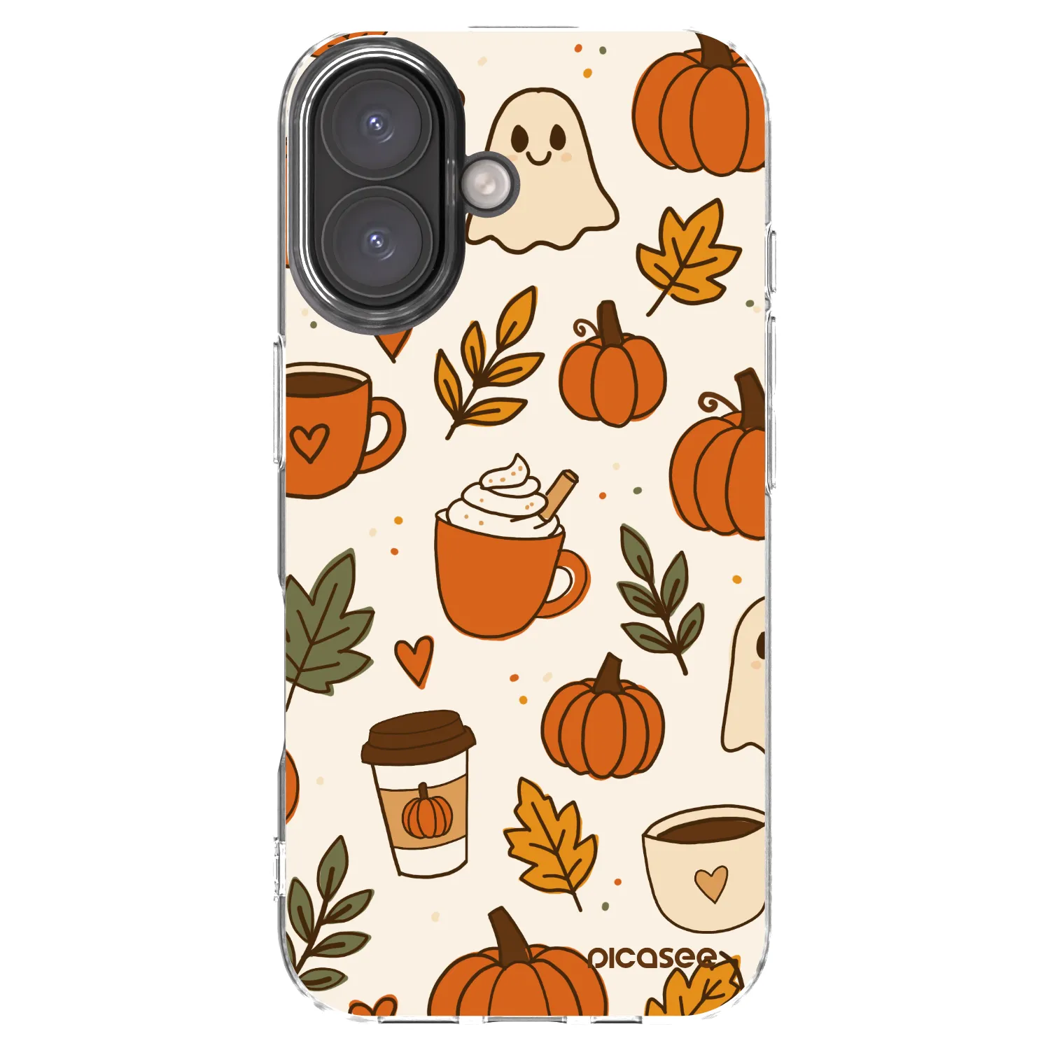 Picasee átlátszó szilikon tok az alábbi mobiltelefonokra Apple iPhone 16 - Fall vibes
