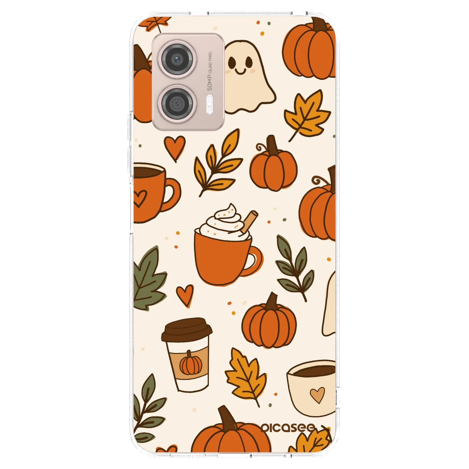 Picasee átlátszó szilikon tok az alábbi mobiltelefonokra Motorola Moto G53 5G - Fall vibes