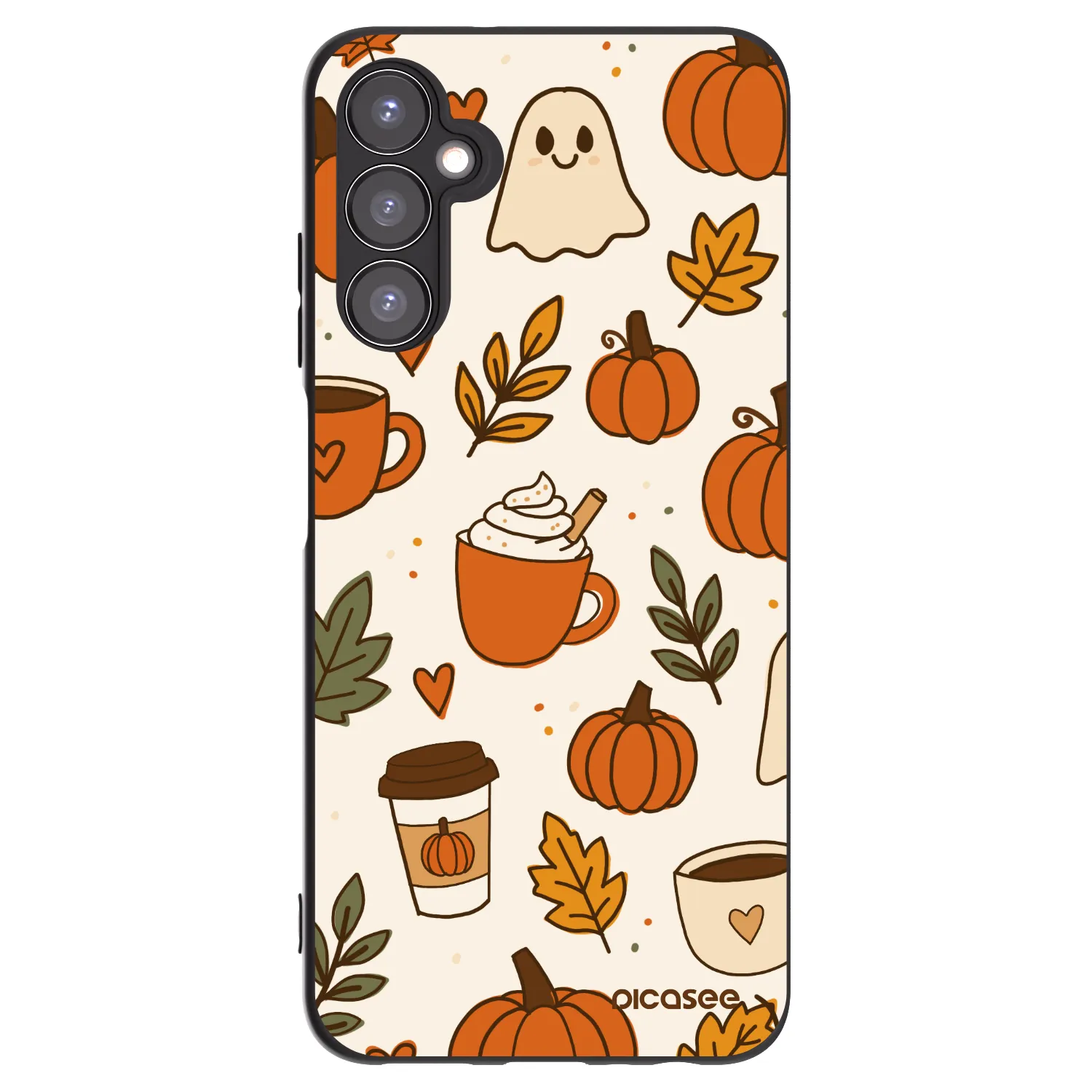 Picasee fekete szilikon tok az alábbi mobiltelefonokra Samsung Galaxy A05s A057G - Fall vibes