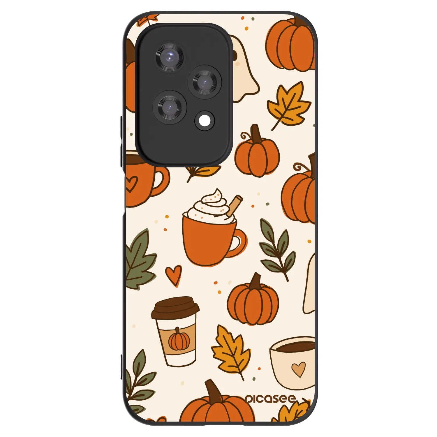 Picasee fekete szilikon tok az alábbi mobiltelefonokra Honor 200 Lite - Fall vibes