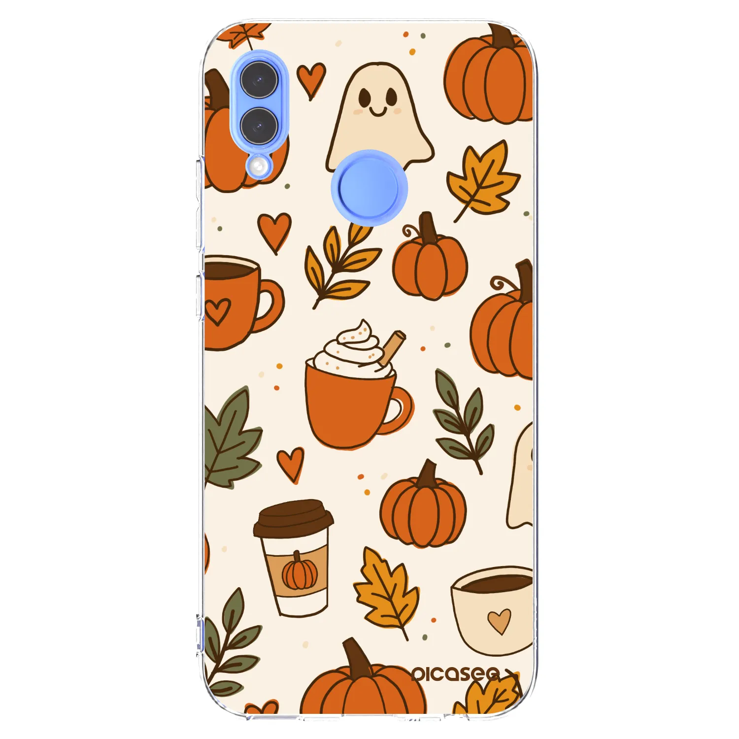 Picasee átlátszó szilikon tok az alábbi mobiltelefonokra Huawei P Smart 2019 - Fall vibes