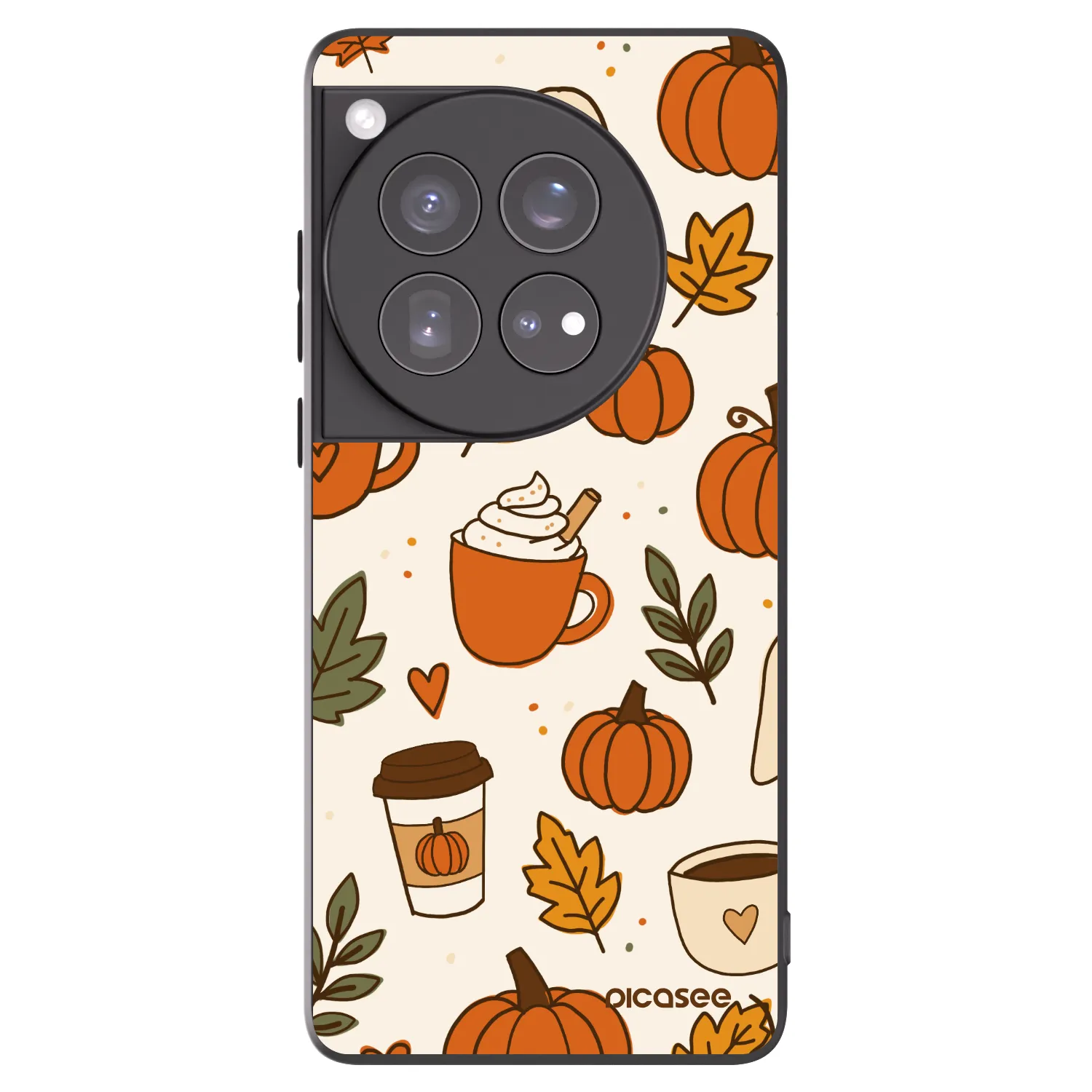 Picasee fekete szilikon tok az alábbi mobiltelefonokra OnePlus 12 5G - Fall vibes