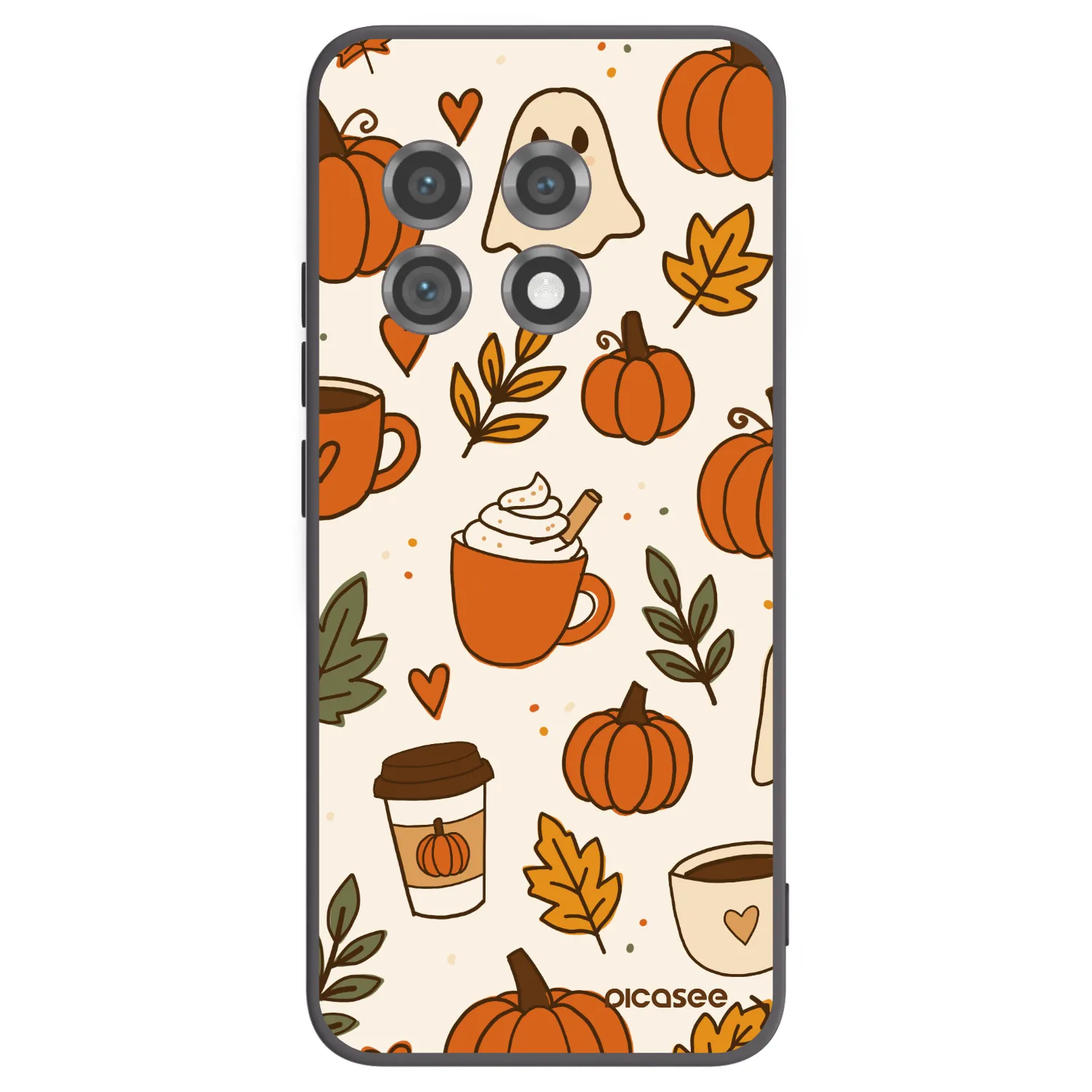 Picasee fekete szilikon tok az alábbi mobiltelefonokra OnePlus 11 5G - Fall vibes
