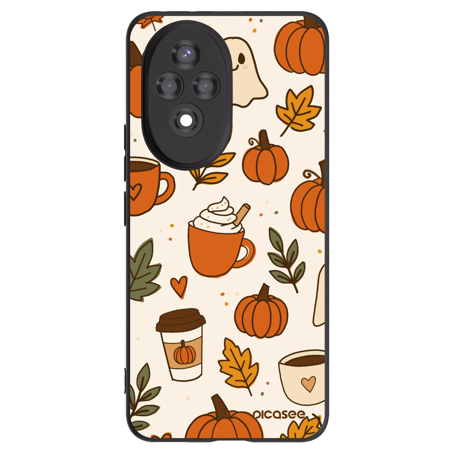 Picasee fekete szilikon tok az alábbi mobiltelefonokra Honor 200 Pro 5G - Fall vibes