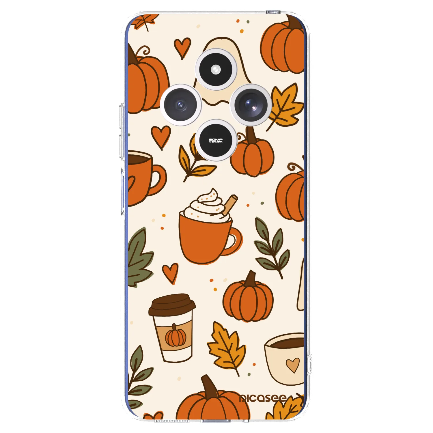 Picasee átlátszó szilikon tok az alábbi mobiltelefonokra Xiaomi Redmi 14C - Fall vibes