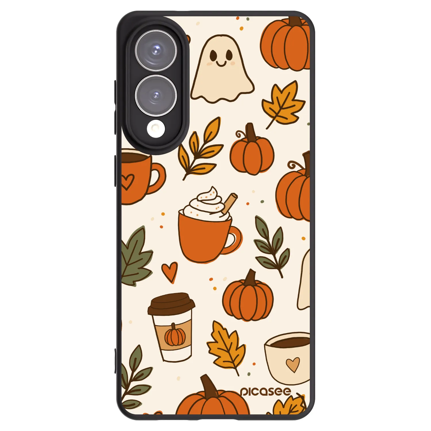 Picasee fekete szilikon tok az alábbi mobiltelefonokra Samsung Galaxy S25 Edge 5G - Fall vibes
