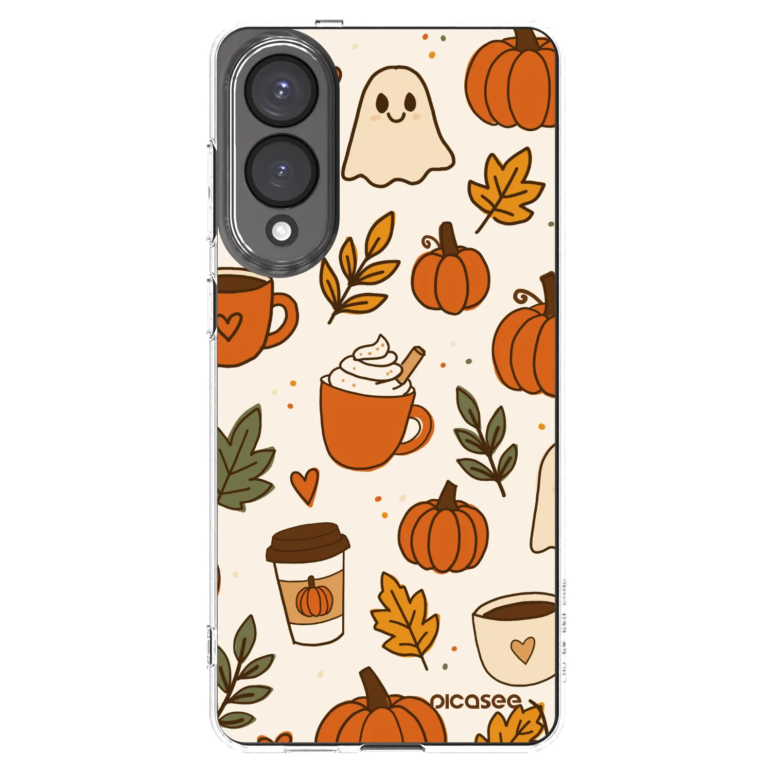 Picasee átlátszó szilikon tok az alábbi mobiltelefonokra Samsung Galaxy S25 Edge 5G - Fall vibes