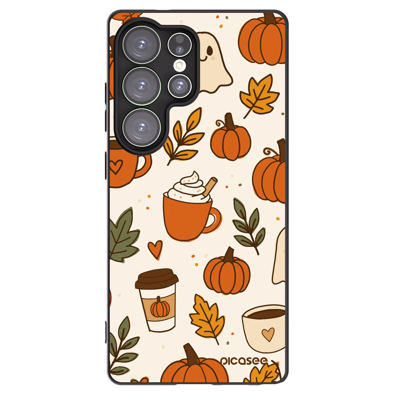 Picasee fekete szilikon tok az alábbi mobiltelefonokra Samsung Galaxy S25 Ultra 5G - Fall vibes