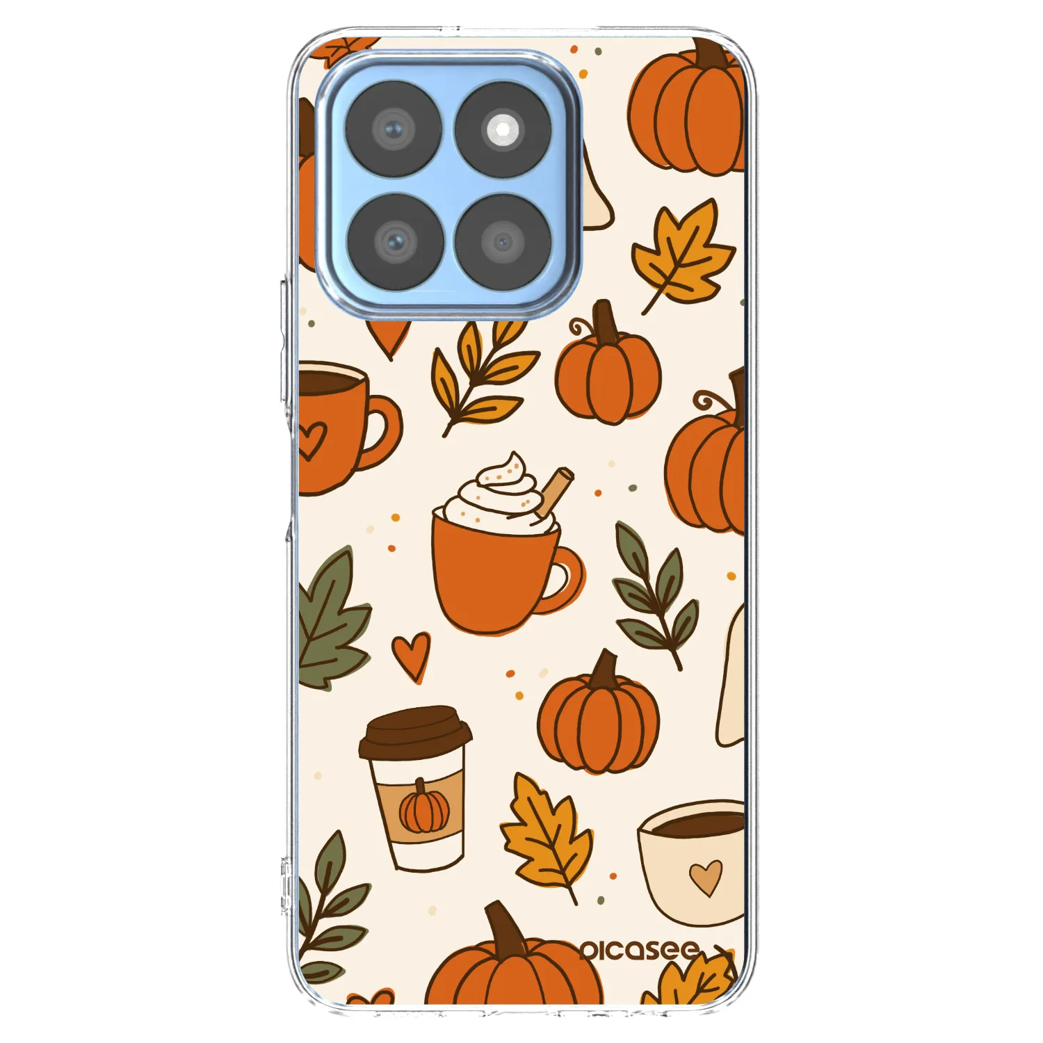 Picasee átlátszó szilikon tok az alábbi mobiltelefonokra Honor X8c - Fall vibes
