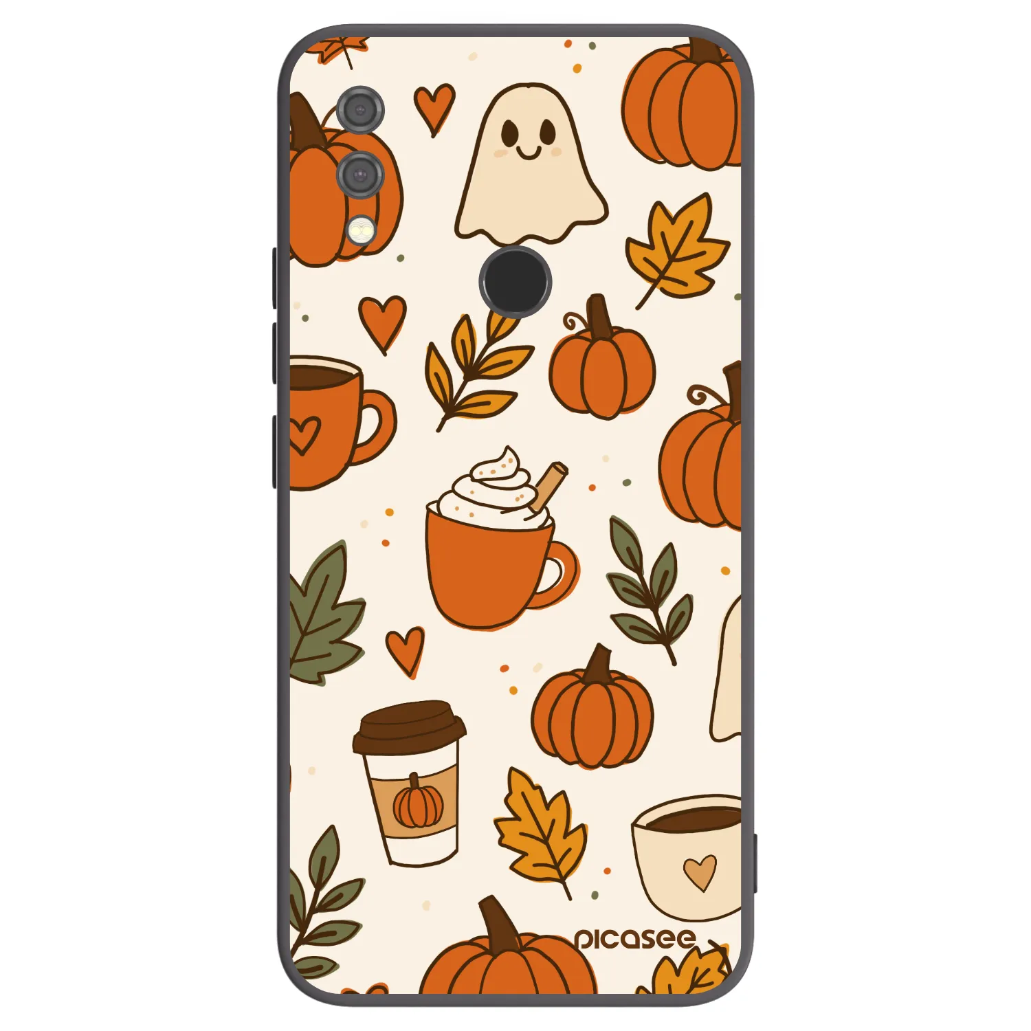 Picasee fekete szilikon tok az alábbi mobiltelefonokra Xiaomi Redmi Note 7 - Fall vibes