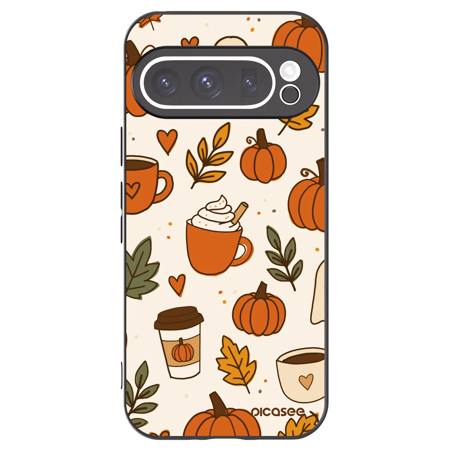 Picasee fekete szilikon tok az alábbi mobiltelefonokra Google Pixel 9 Pro - Fall vibes
