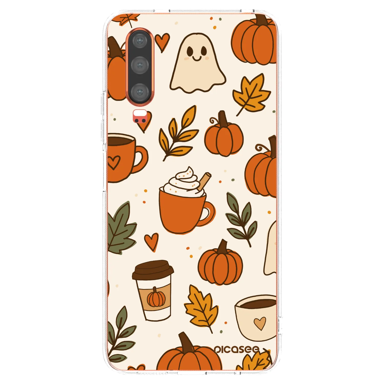 Picasee átlátszó szilikon tok az alábbi mobiltelefonokra Huawei P30 - Fall vibes