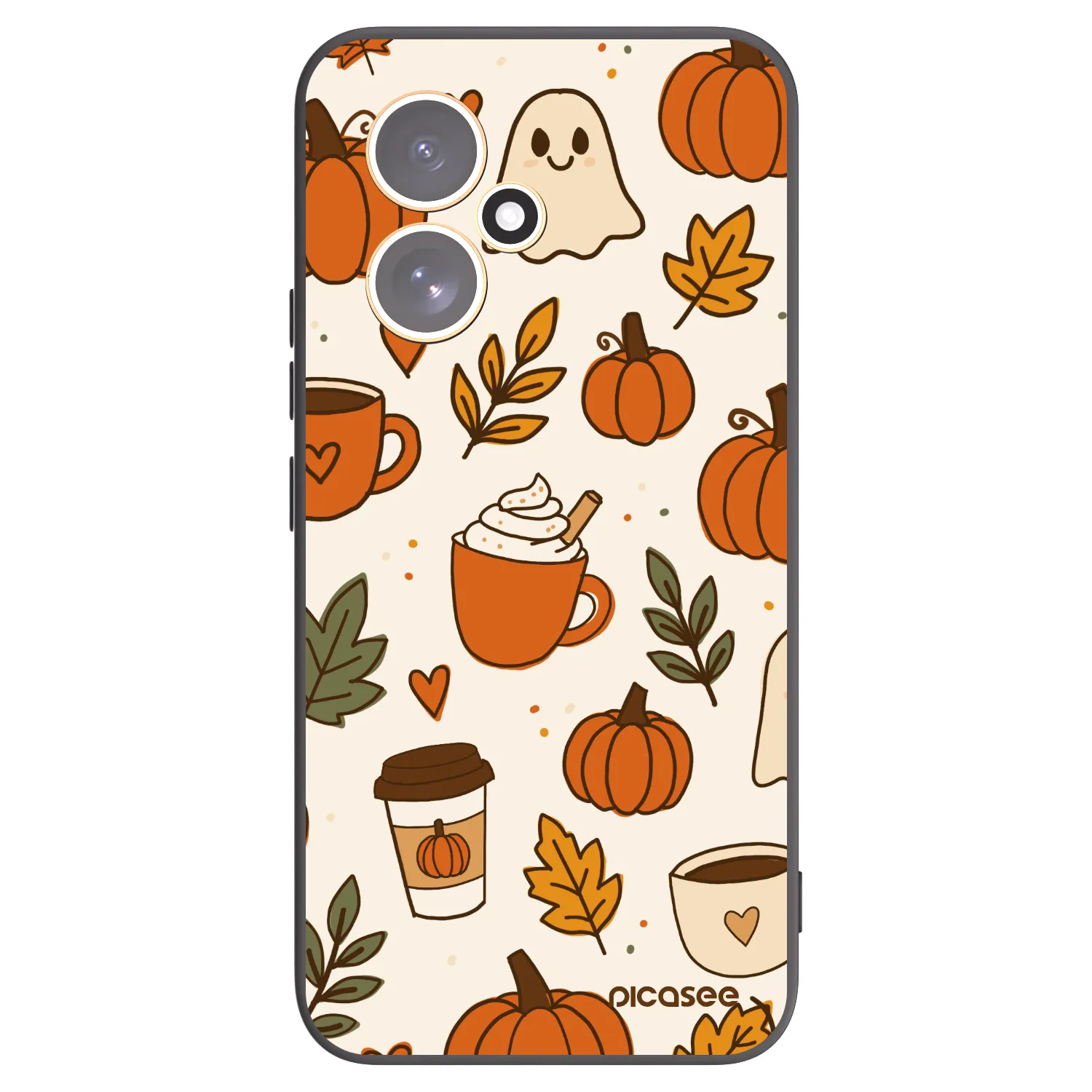 Picasee fekete szilikon tok az alábbi mobiltelefonokra Honor 400 5G - Fall vibes