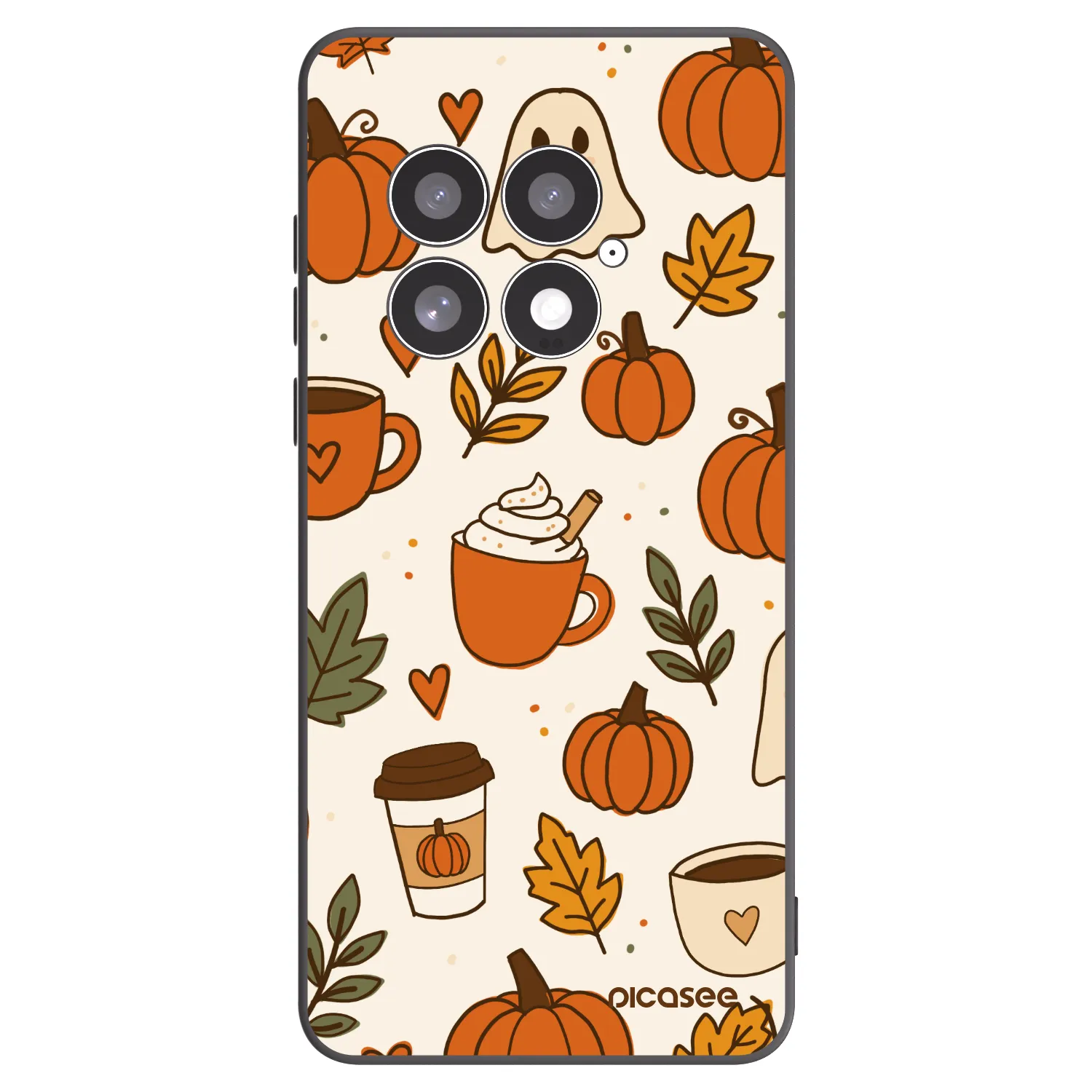 Picasee fekete szilikon tok az alábbi mobiltelefonokra OnePlus 13 5G - Fall vibes