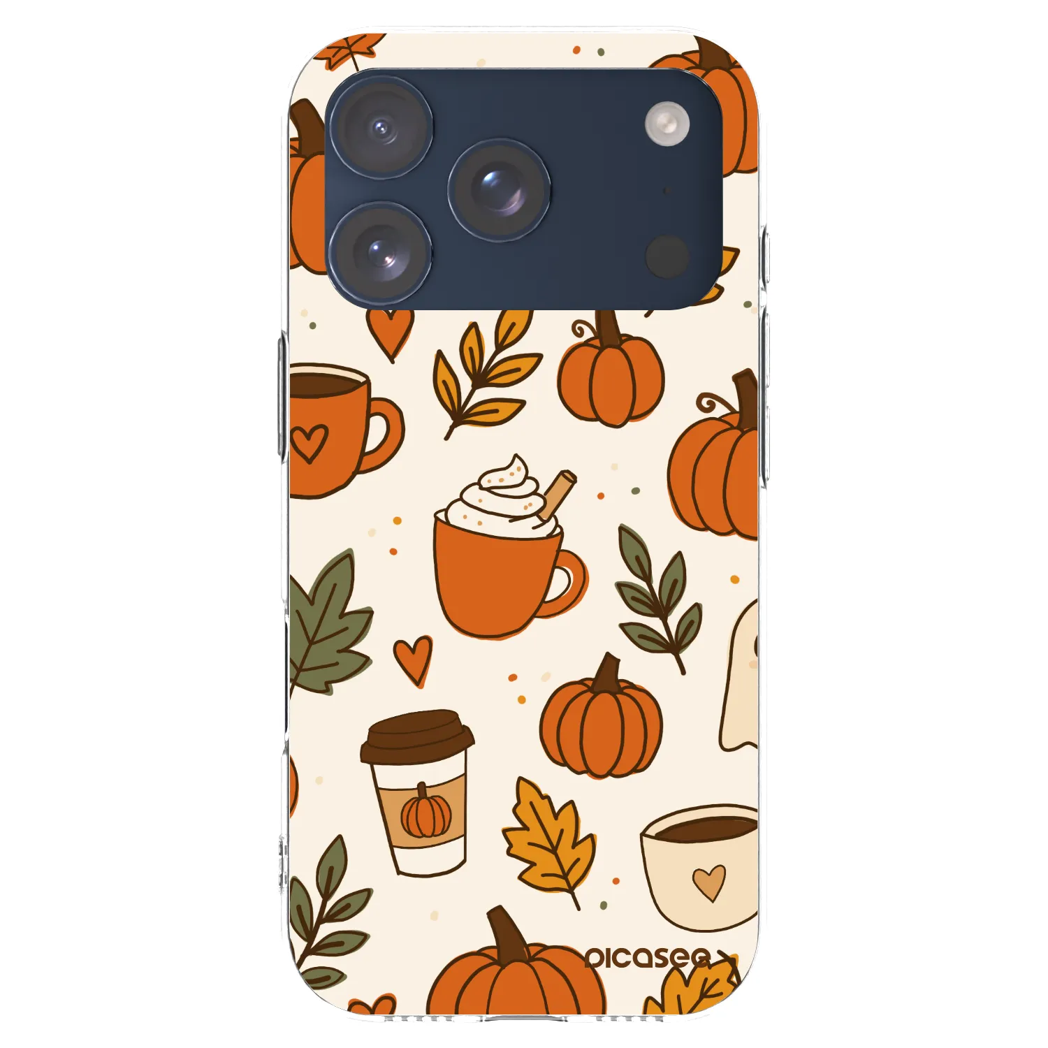 Picasee átlátszó szilikon tok az alábbi mobiltelefonokra Apple iPhone 17 Pro - Fall vibes