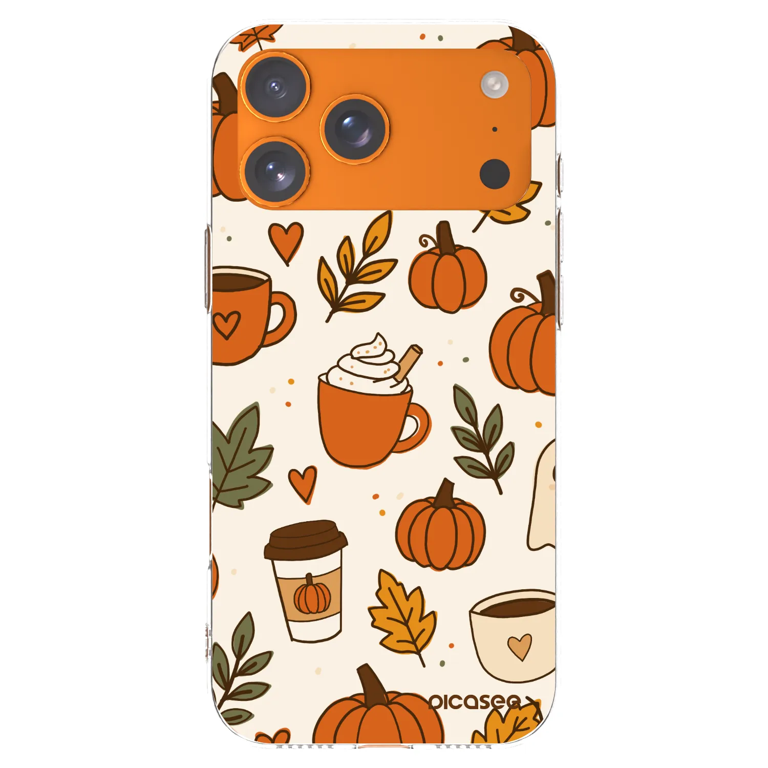 Picasee átlátszó szilikon tok az alábbi mobiltelefonokra Apple iPhone 17 Pro Max - Fall vibes