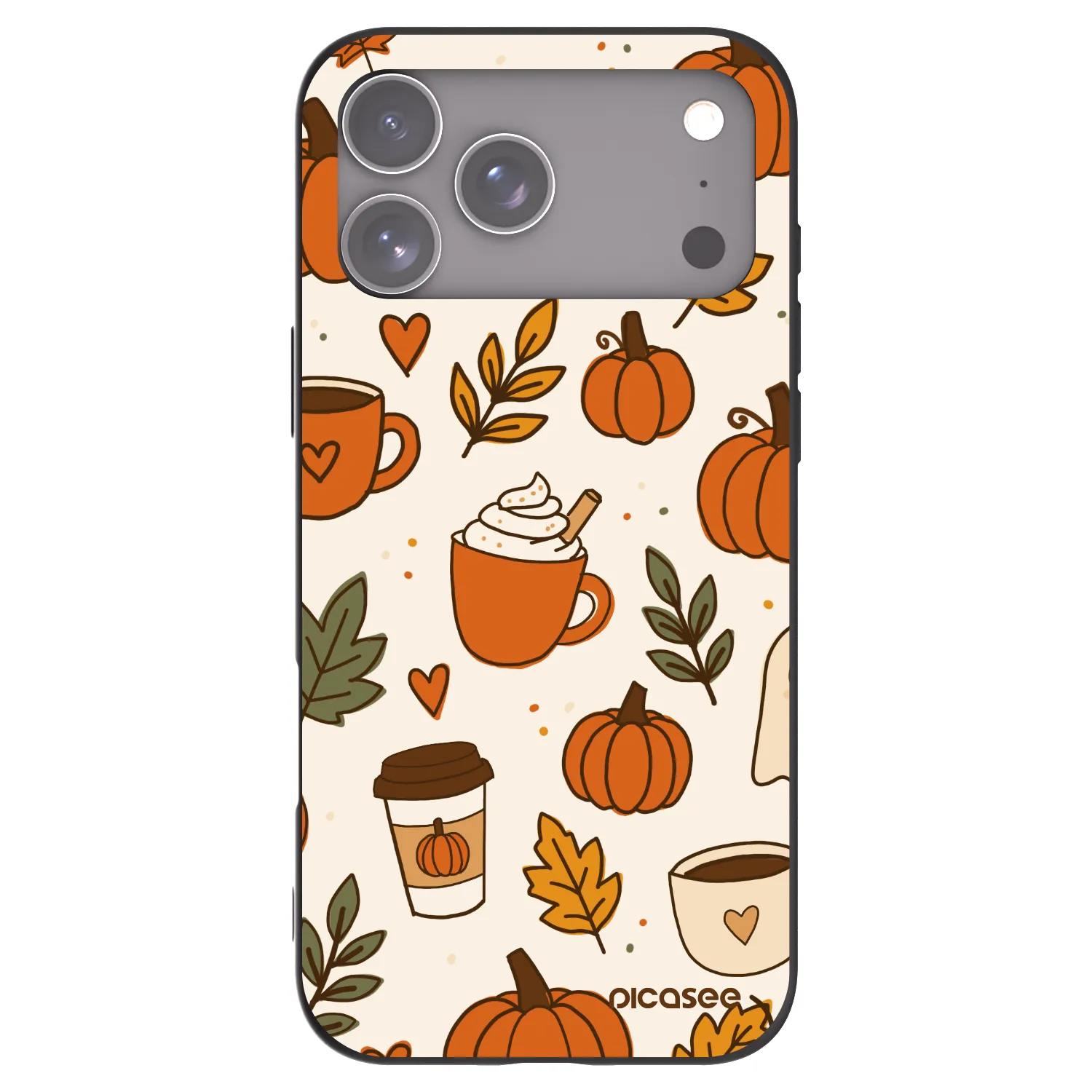 Picasee fekete szilikon tok az alábbi mobiltelefonokra Apple iPhone 17 Pro Max - Fall vibes