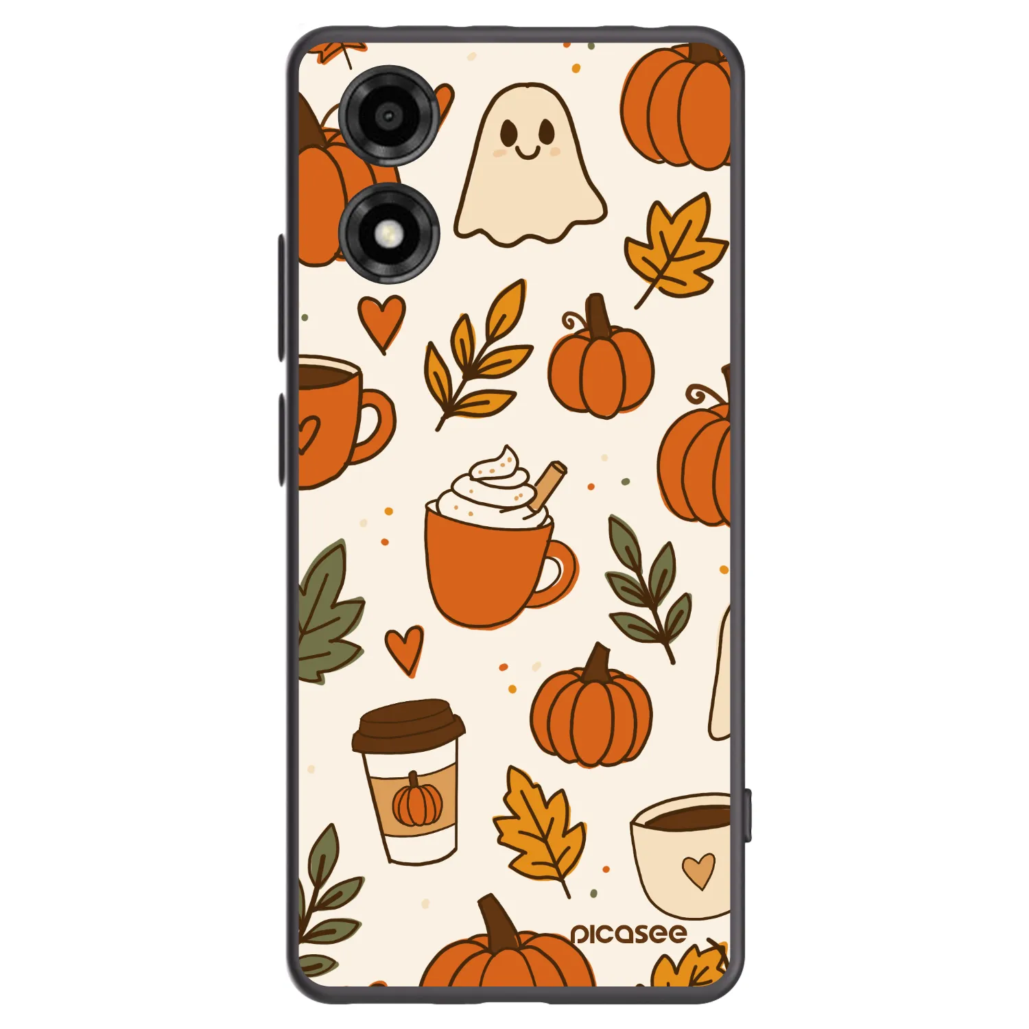 Picasee fekete szilikon tok az alábbi mobiltelefonokra Motorola Moto E14 - Fall vibes