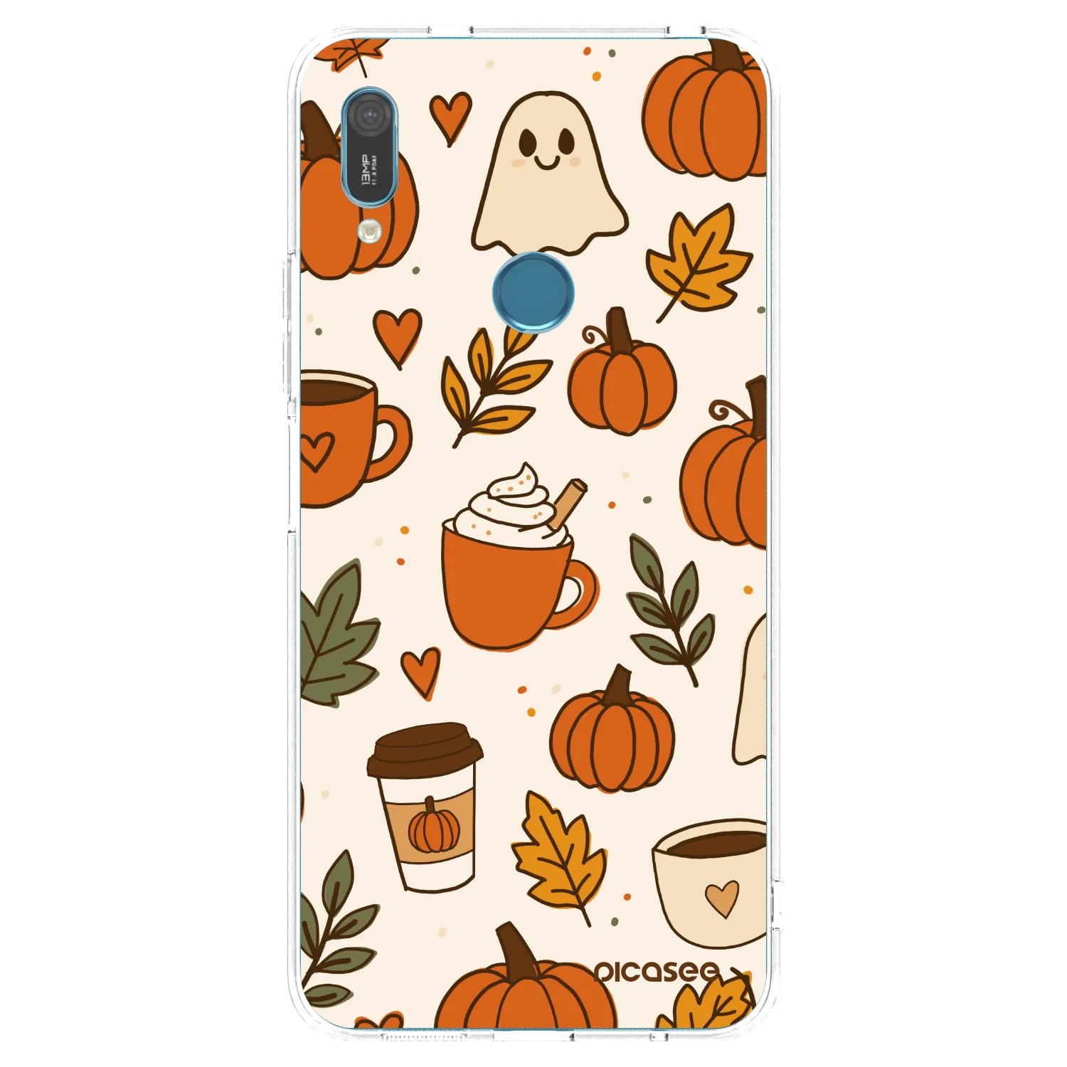 Picasee átlátszó szilikon tok az alábbi mobiltelefonokra Huawei Y6 2019 - Fall vibes