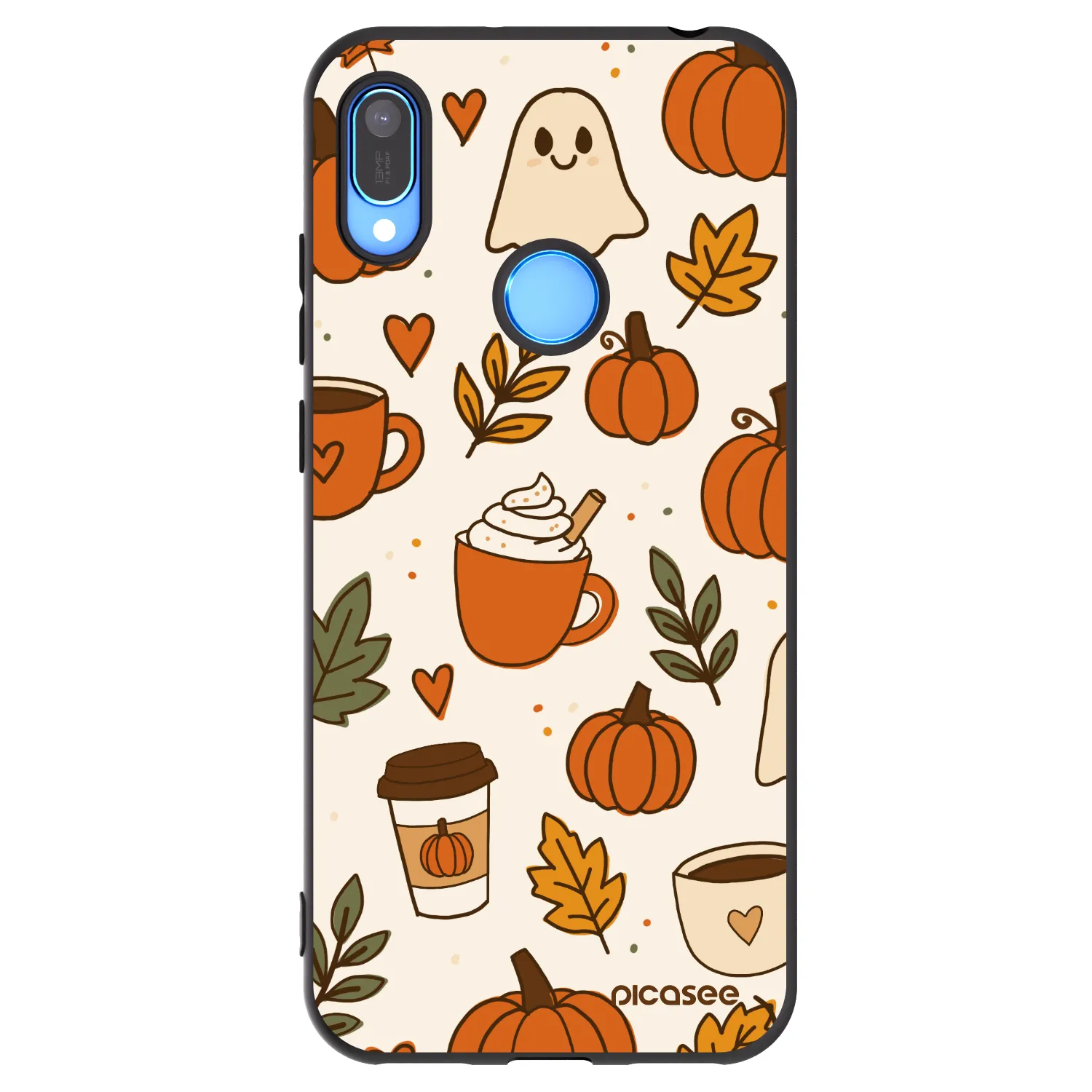 Picasee fekete szilikon tok az alábbi mobiltelefonokra Huawei Y6 2019 - Fall vibes