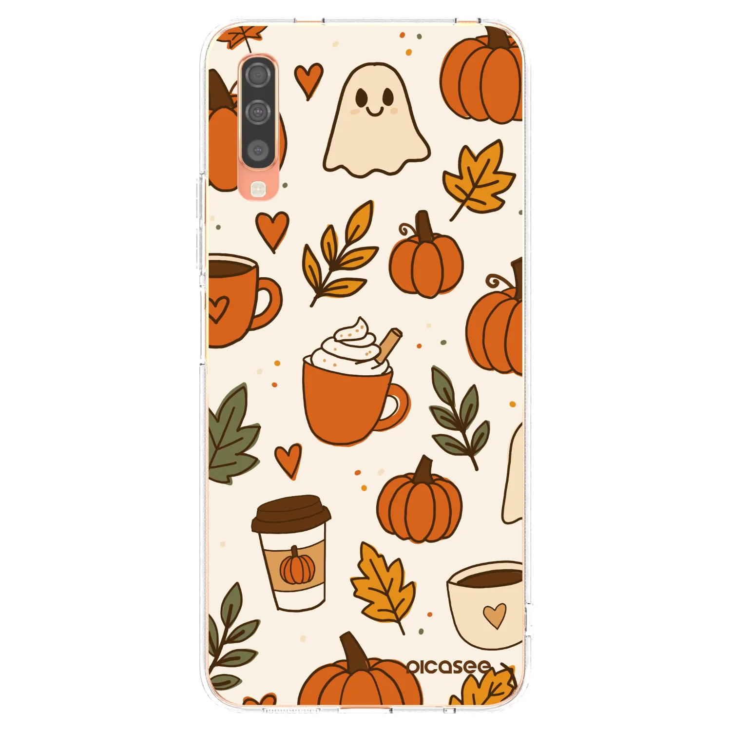 Picasee átlátszó szilikon tok az alábbi mobiltelefonokra Samsung Galaxy A70 A705F - Fall vibes