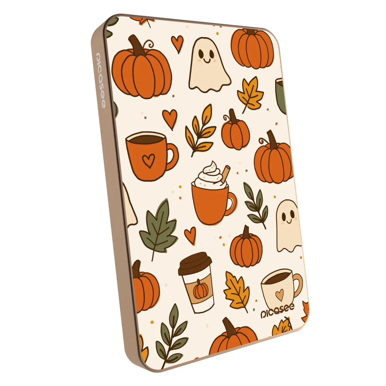 Picasee Powerbank MagSafe 5 000 mAh Aranysárga - Fall vibes