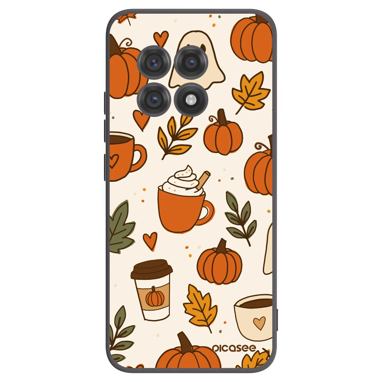 Picasee fekete szilikon tok az alábbi mobiltelefonokra OnePlus 13R 5G - Fall vibes