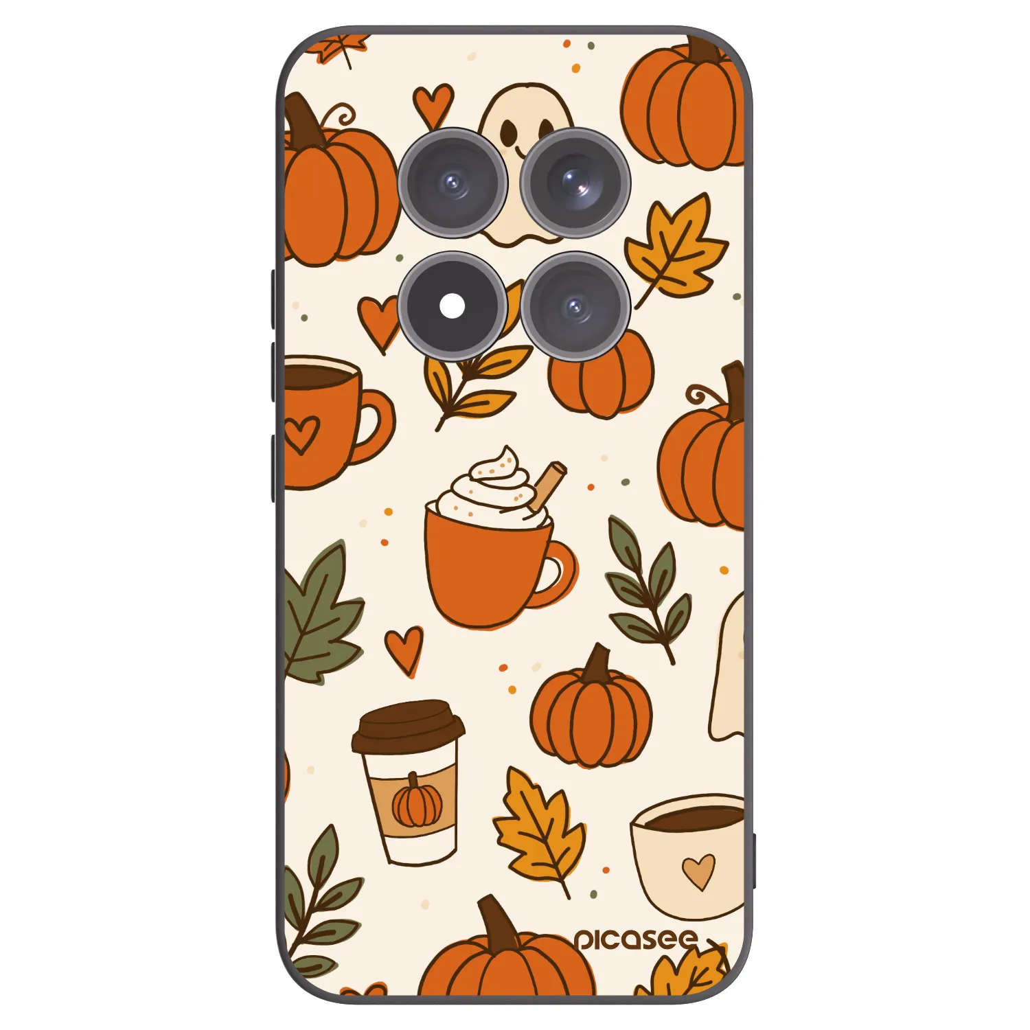 Picasee fekete szilikon tok az alábbi mobiltelefonokra Xiaomi Redmi Note 15 Pro+ - Fall vibes