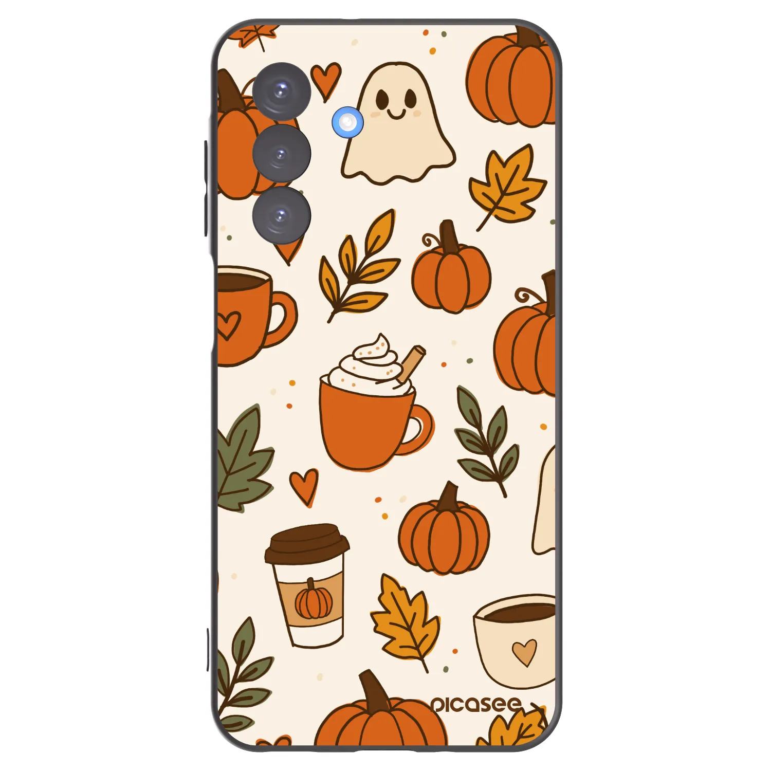 Picasee fekete szilikon tok az alábbi mobiltelefonokra Samsung Galaxy A17 5G - Fall vibes