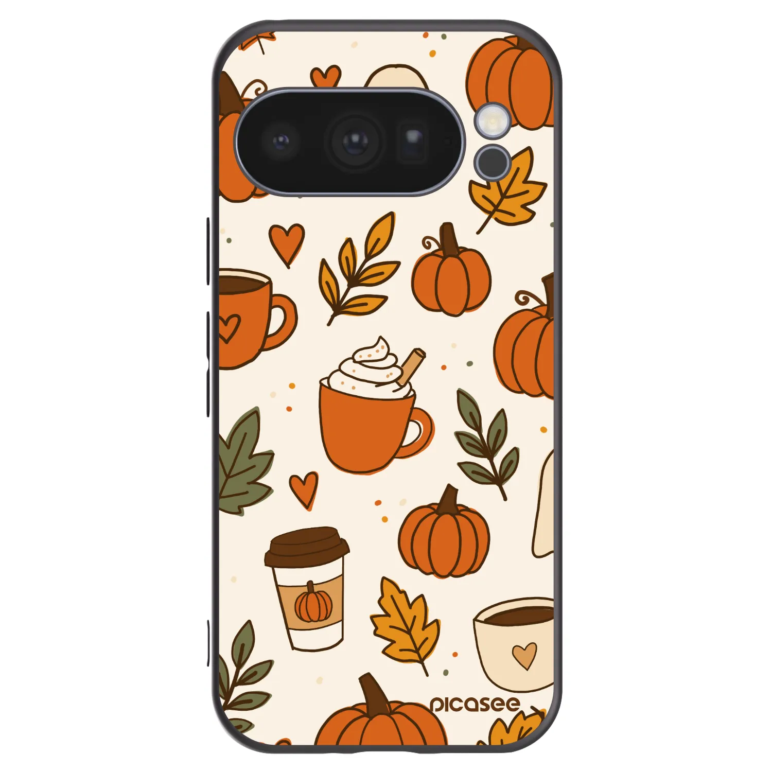 Picasee fekete szilikon tok az alábbi mobiltelefonokra Google Pixel 10 Pro - Fall vibes