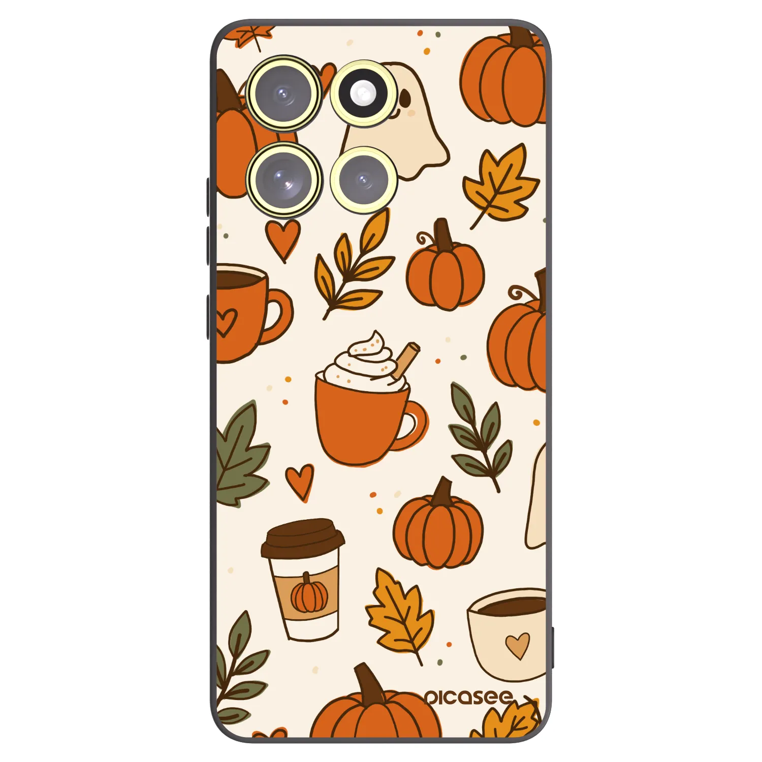 Picasee fekete szilikon tok az alábbi mobiltelefonokra Motorola Moto G86 Power 5G - Fall vibes