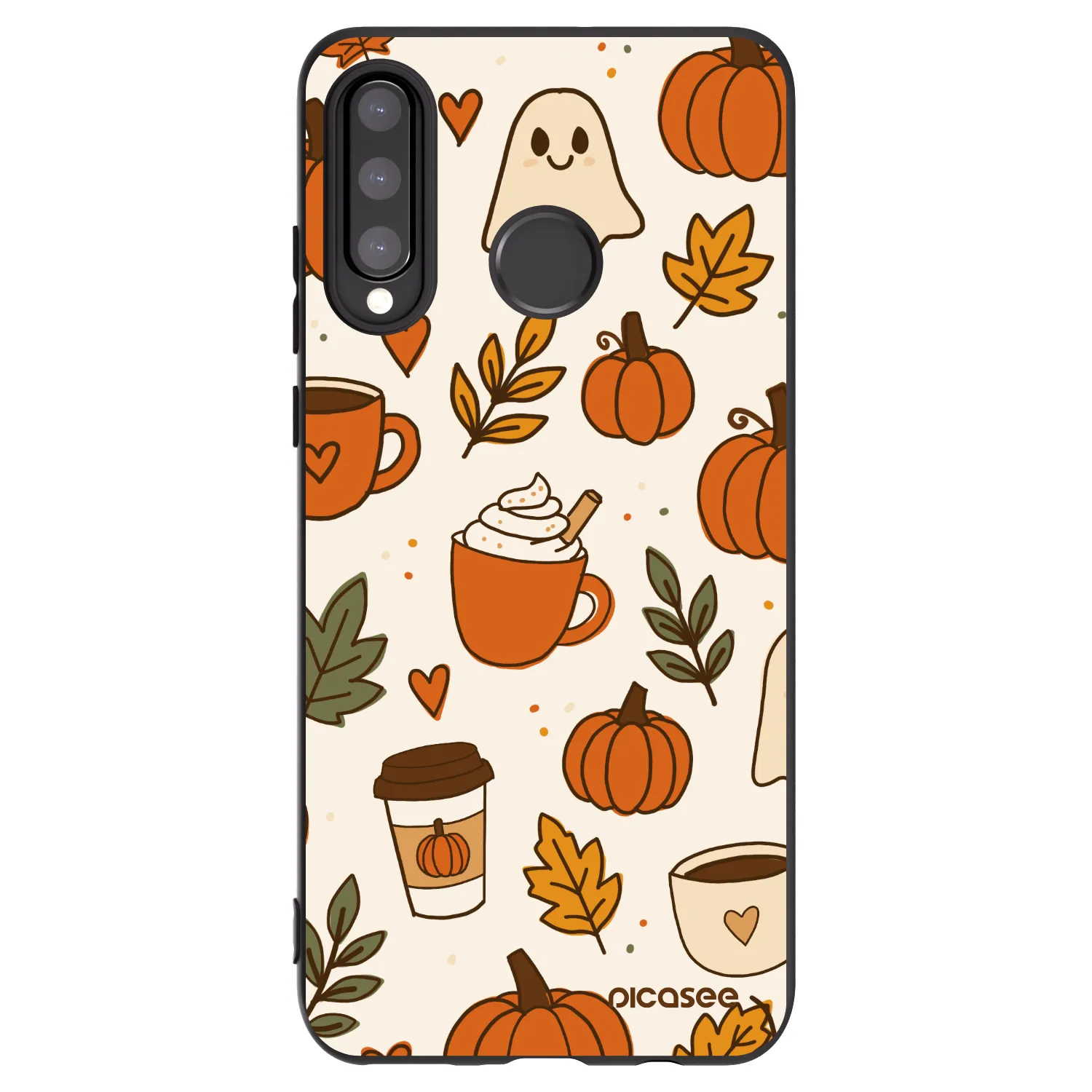 Picasee fekete szilikon tok az alábbi mobiltelefonokra Huawei P30 Lite - Fall vibes