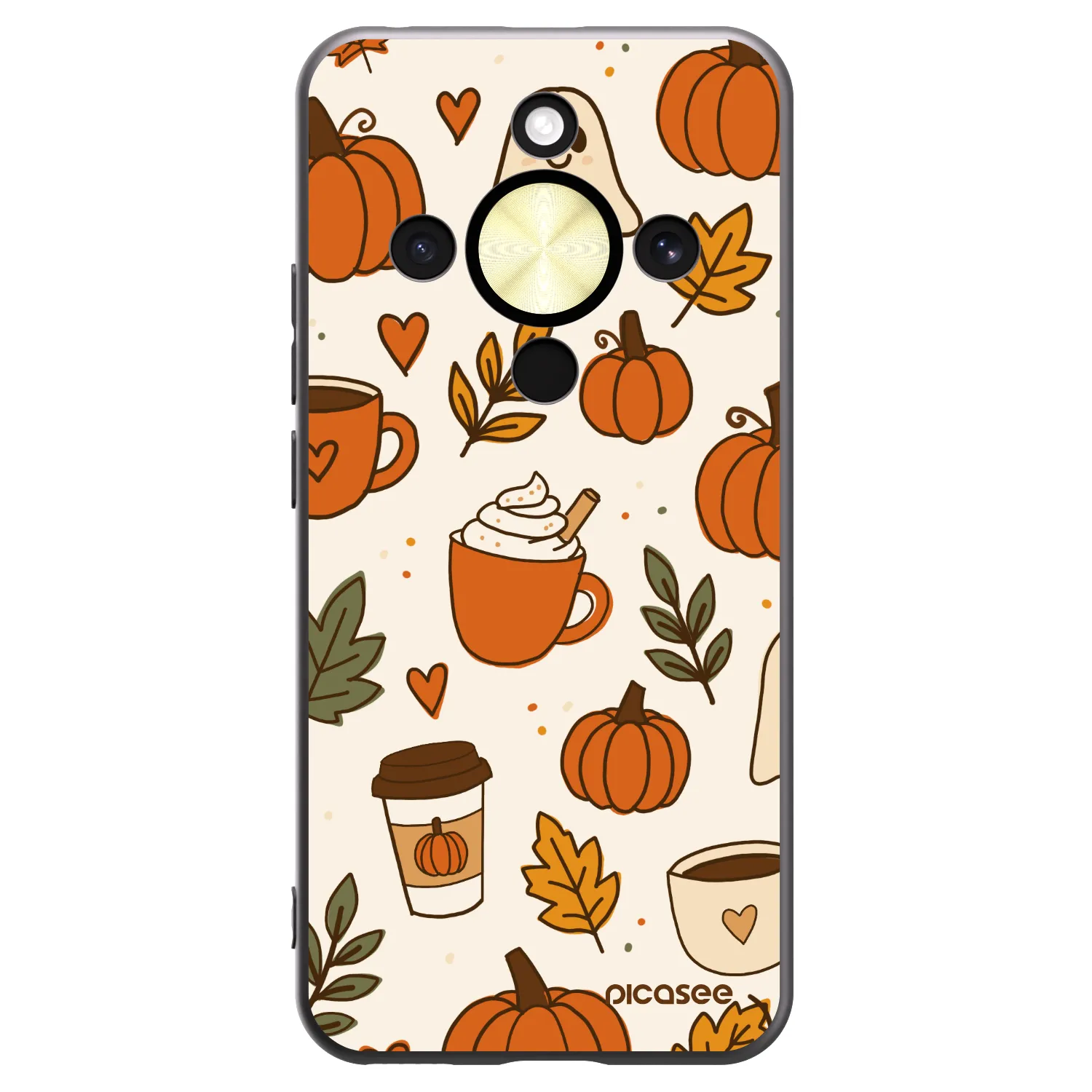Picasee fekete szilikon tok az alábbi mobiltelefonokra Honor Magic8 Lite 5G - Fall vibes