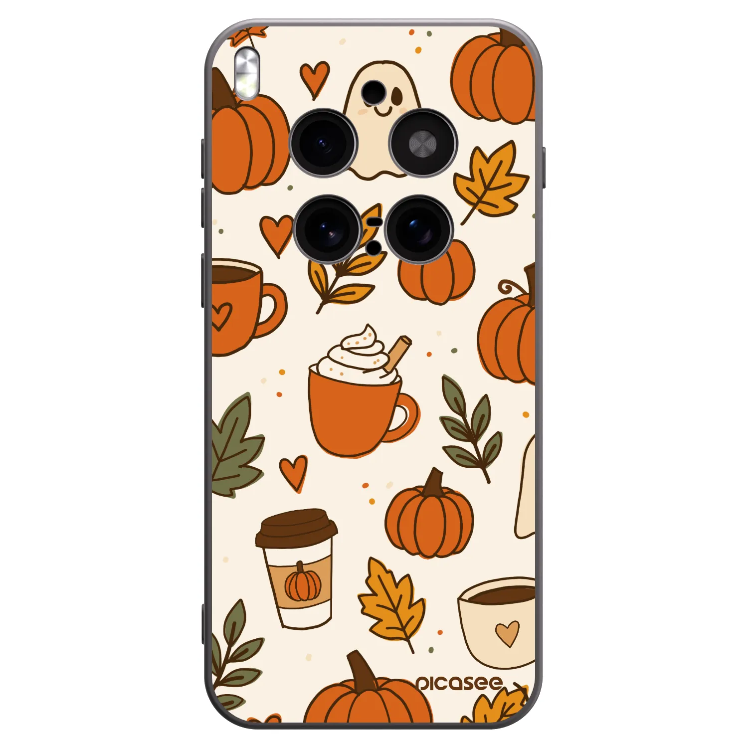 Picasee fekete szilikon tok az alábbi mobiltelefonokra Vivo X300 Pro - Fall vibes