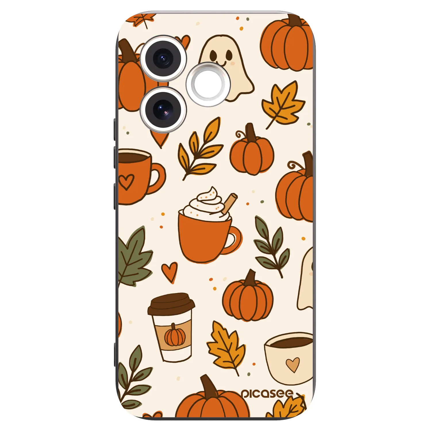 Picasee fekete szilikon tok az alábbi mobiltelefonokra Honor 600 Lite - Fall vibes