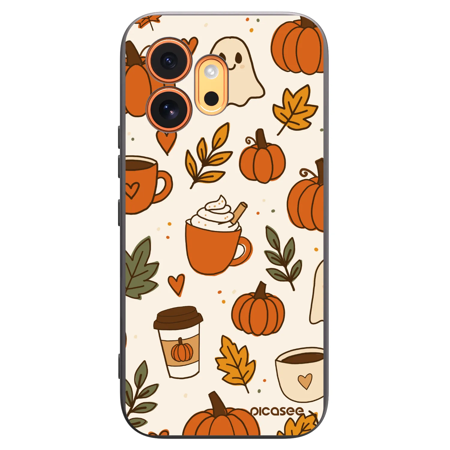 Picasee fekete szilikon tok az alábbi mobiltelefonokra Honor 600 - Fall vibes