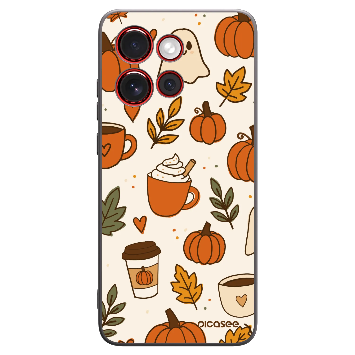 Picasee fekete szilikon tok az alábbi mobiltelefonokra Motorola Edge 60 Neo 5G - Fall vibes