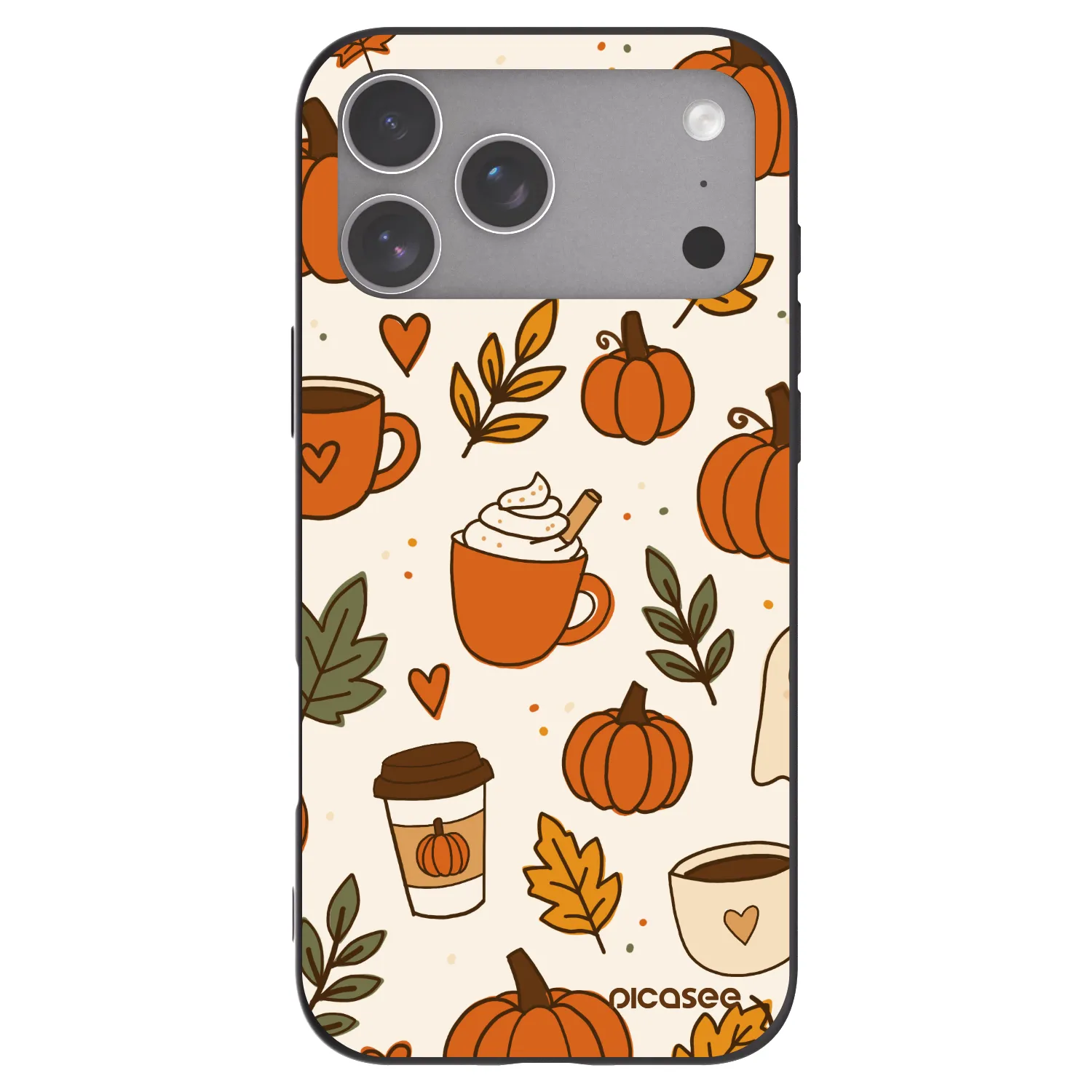 Picasee fekete szilikon tok az alábbi mobiltelefonokra Apple iPhone 18 Pro Max - Fall vibes