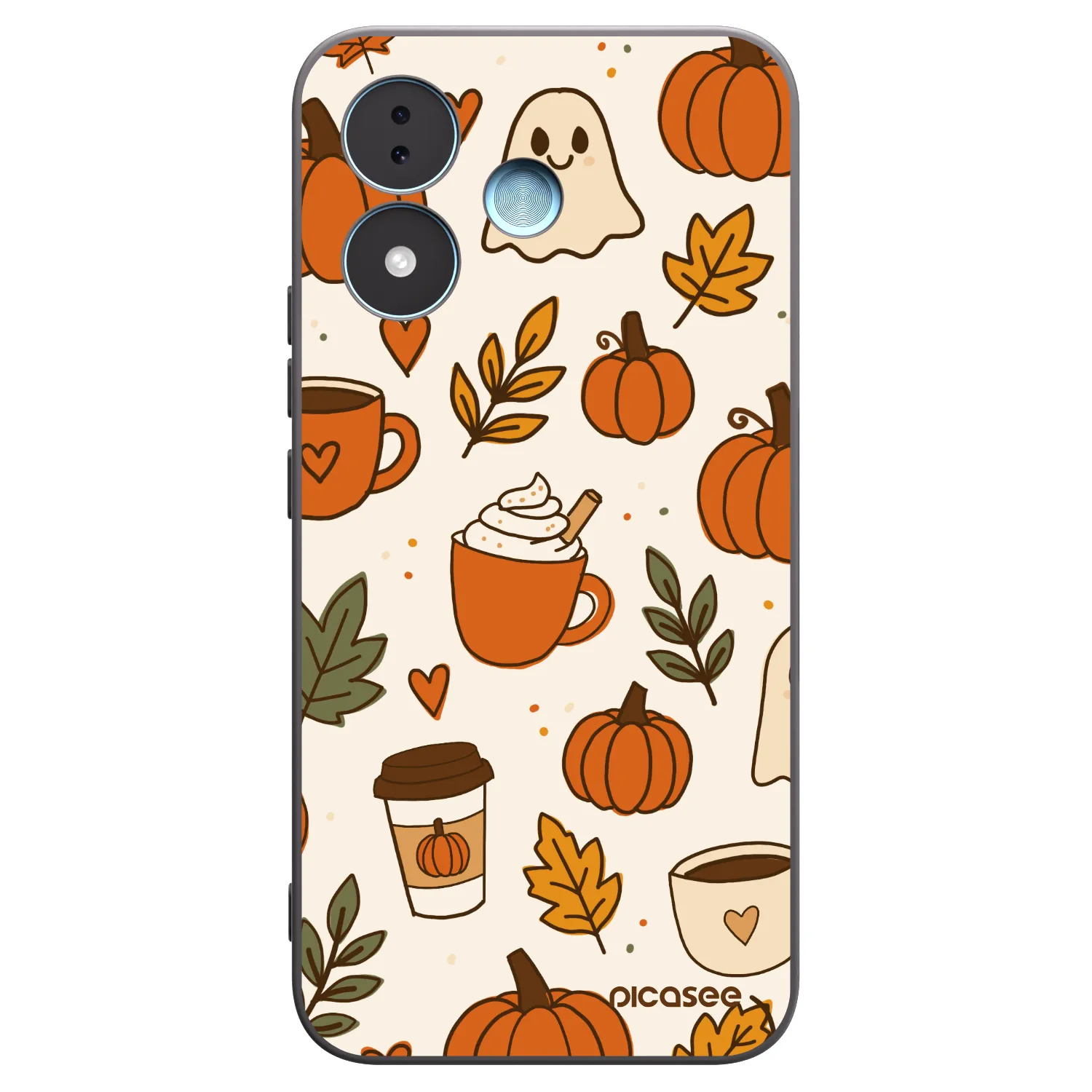 Picasee fekete szilikon tok az alábbi mobiltelefonokra Xiaomi Redmi Note 17 5G - Fall vibes
